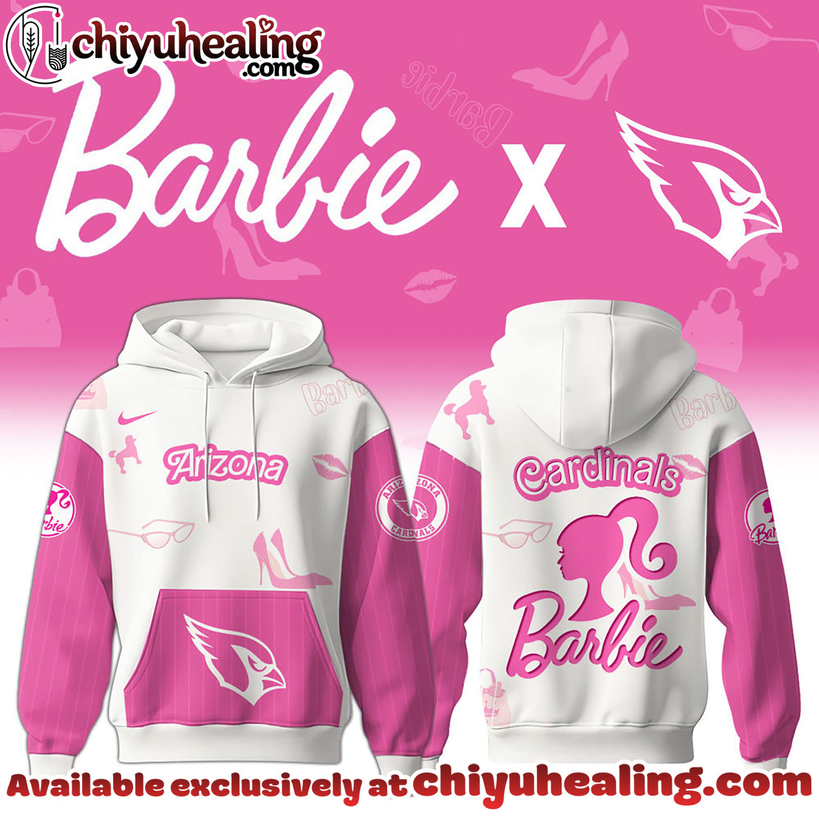 Arizona Cardinals x Barbie Hoodie Limited Edition - Selling Out Fast Hoodie, Sweatshirt, T-shirt