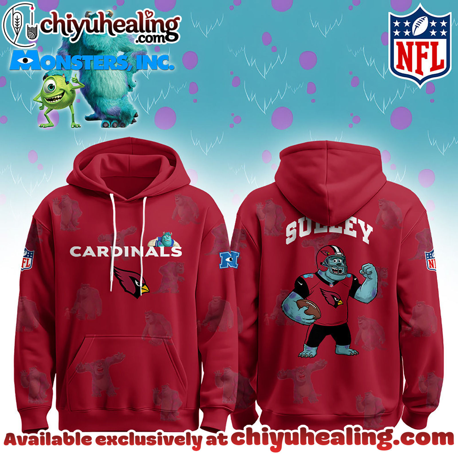 Arizona Cardinals x Monsters, Inc Limited Edition Hoodie Cutest Drop of the Year Hoodie, Tshirt, Sweatshirt