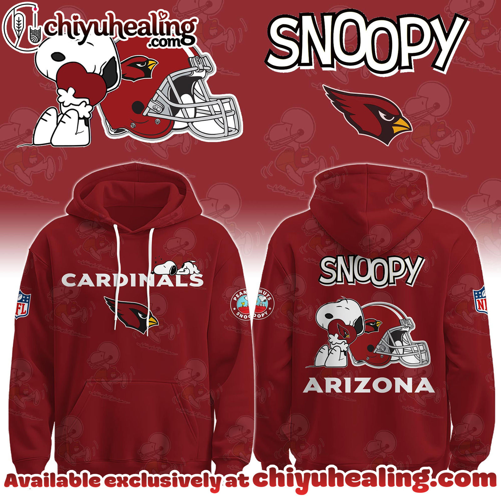 Arizona Cardinals x Snoopy Hoodie, Sweatshirt, T-shirt Limited Edition - Selling Out Fast