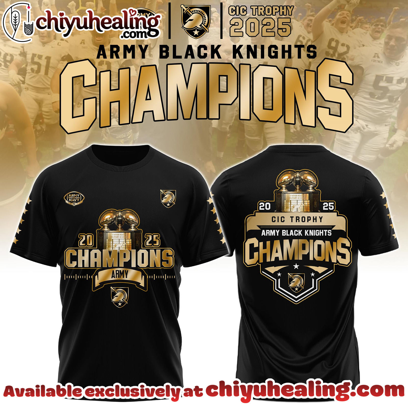 Army Black Knights Special CIC trophy Champions 2025 T-shirt, Hoodie, Sweatshirt