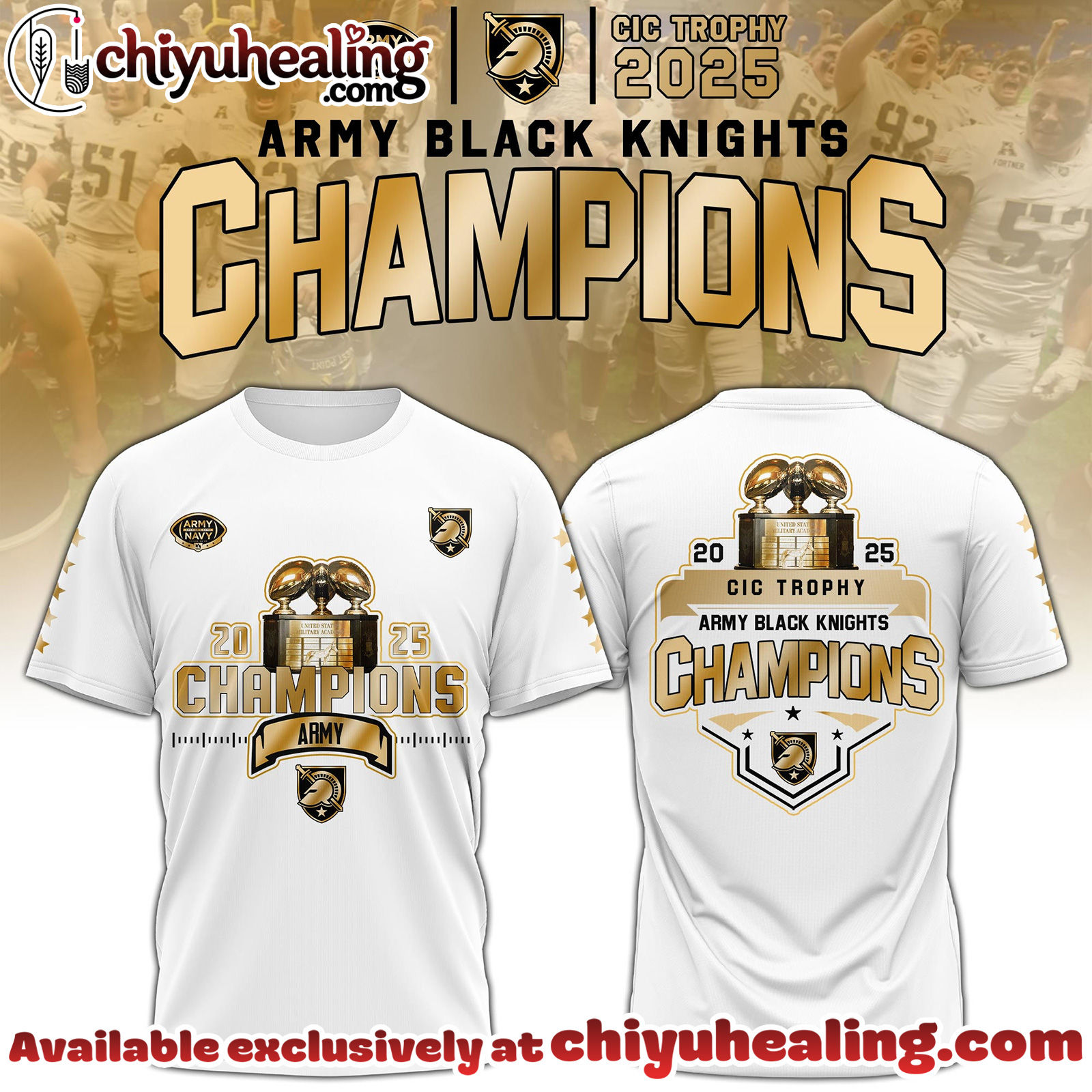 Army Black Knights Special CIC trophy Champions 2025 Tshirt, Sweatshirt, Hoodie