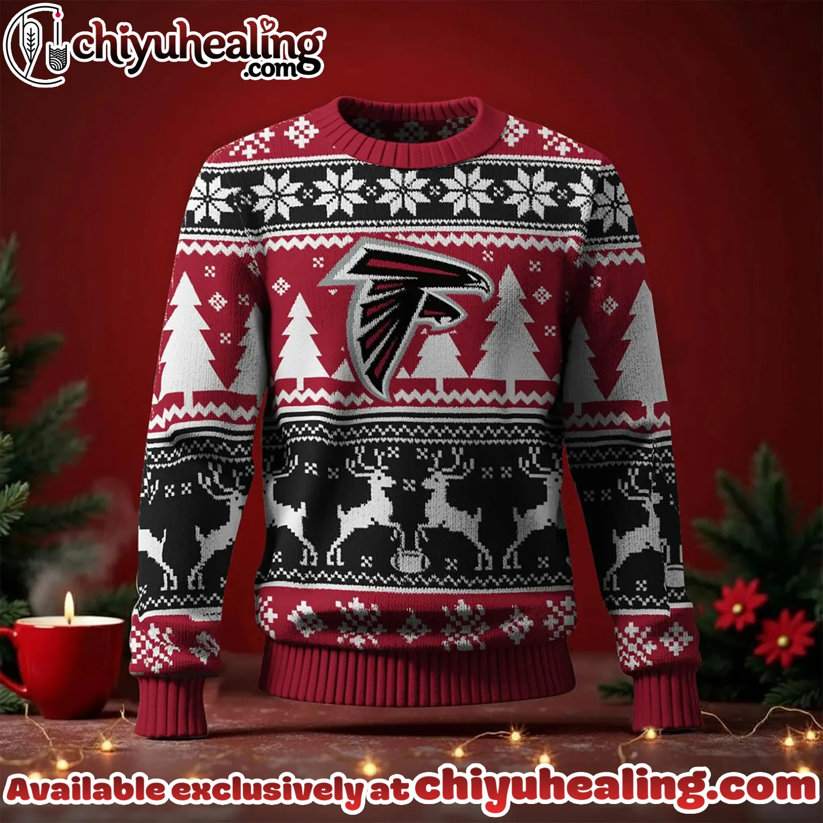 Atlanta Falcons 2025 Christmas New Ugly Sweatshirt, All Team NFL