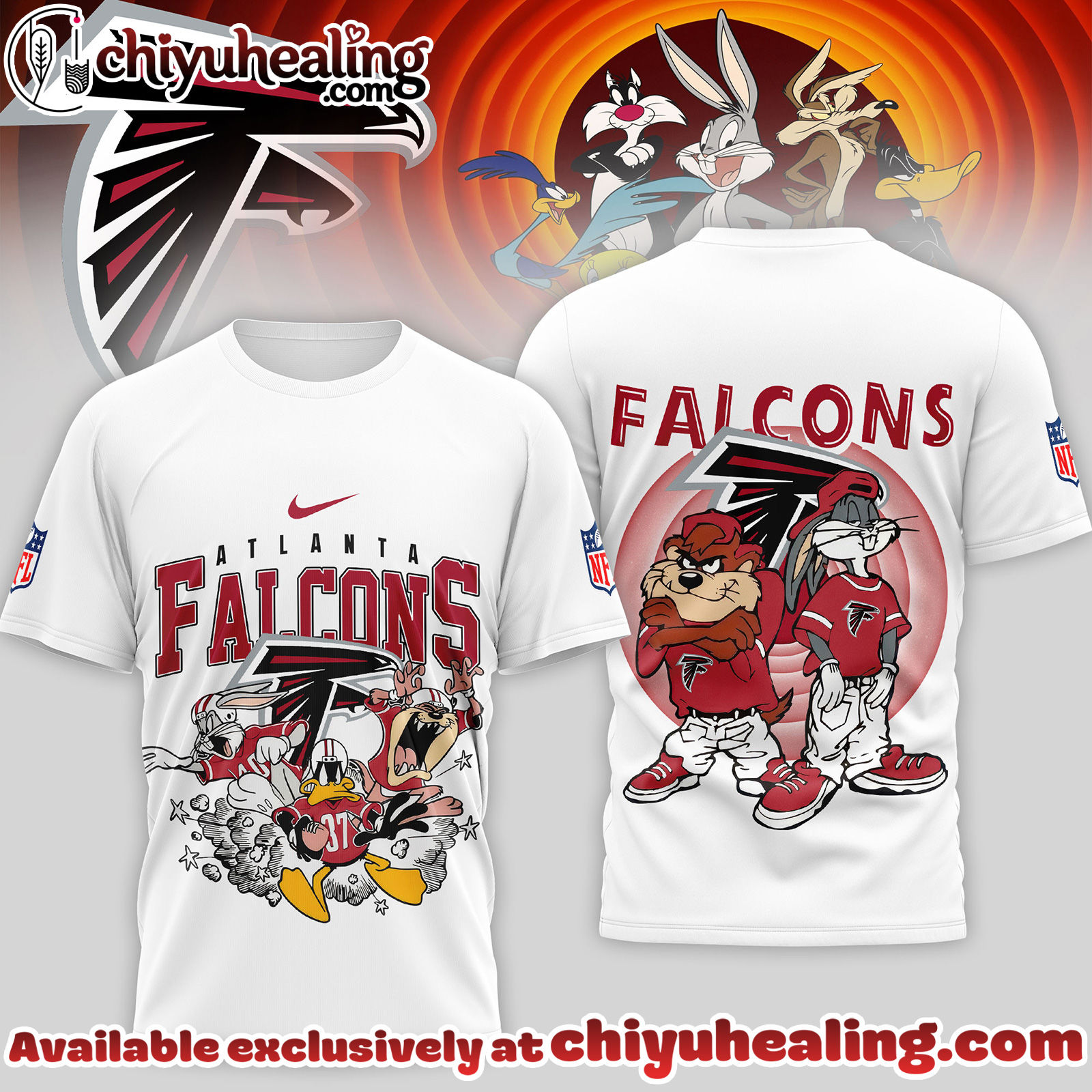 Atlanta Falcons Premium NFL Looney Tunes 3D Shirt, Hoodie, Sweatshirt, All Team NFL