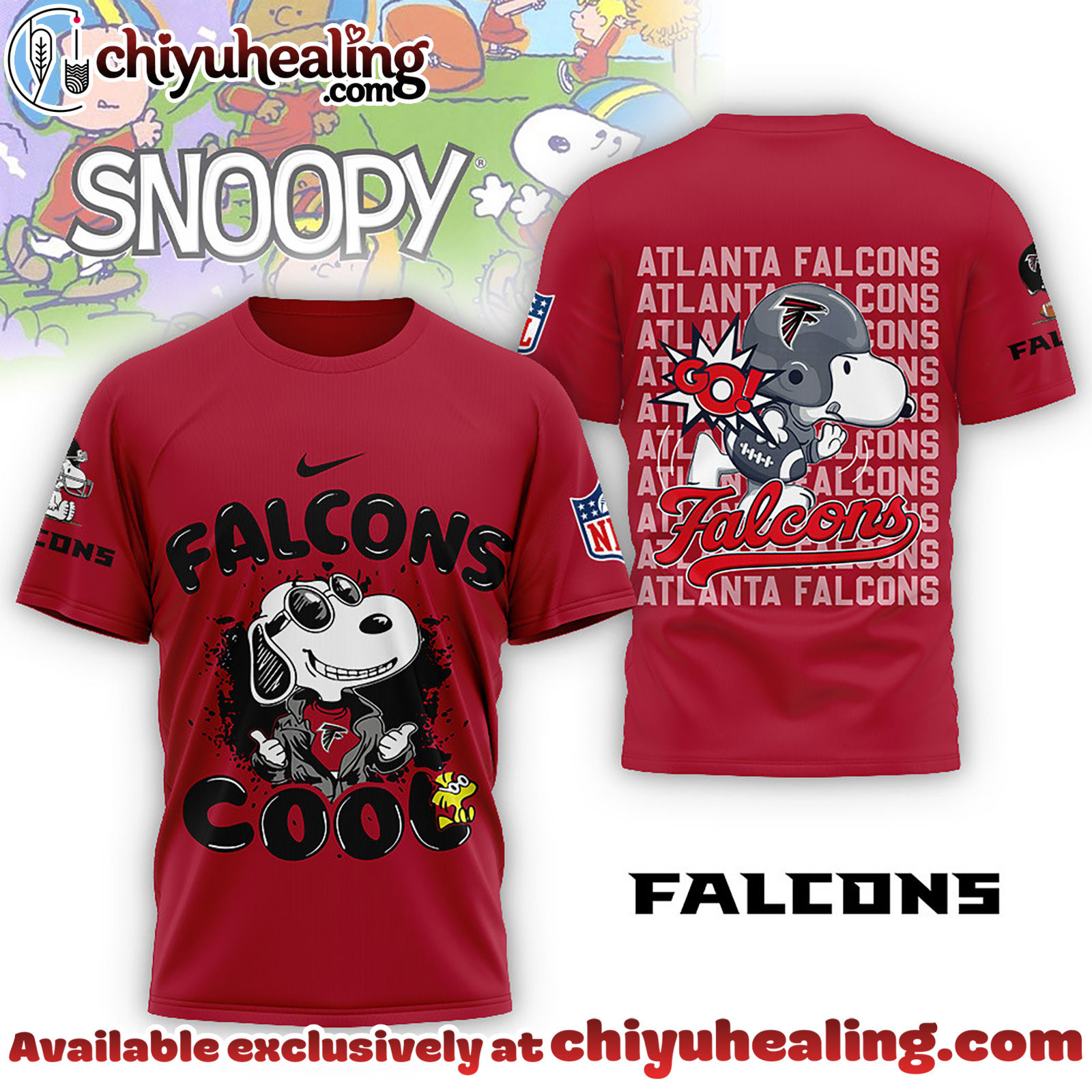 Atlanta Falcons Premium NFL Snoopy Cool Shirt, Hoodie, Sweatshirt, All Team NFL