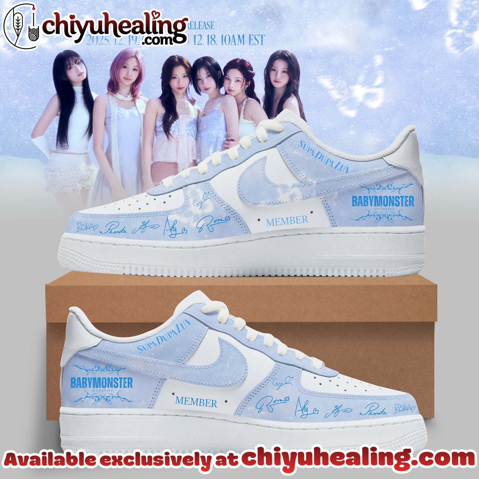 BABYMONSTER Supa Dupa Luv WE GO UP Album 2025 Limited Air Force 1