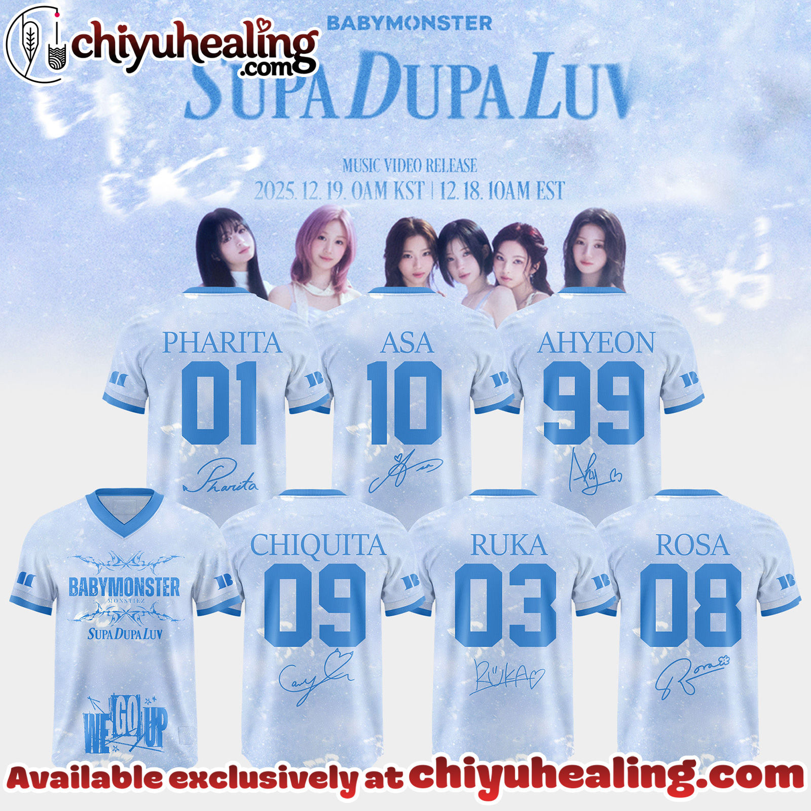 BABYMONSTER Supa Dupa Luv WE GO UP Album 2025 Limited Football Jersey