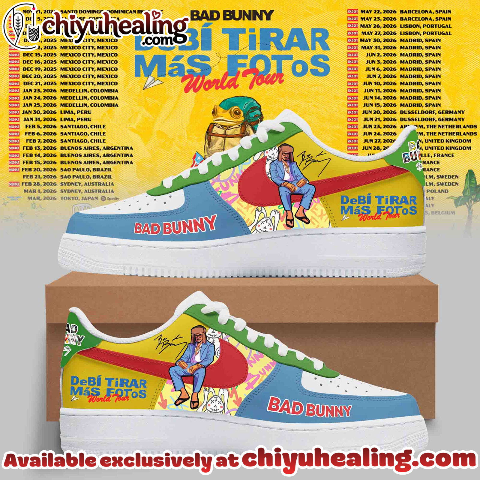 Bad Bunny - Debi Tirar Mas Fotos World Tour Air Force 1