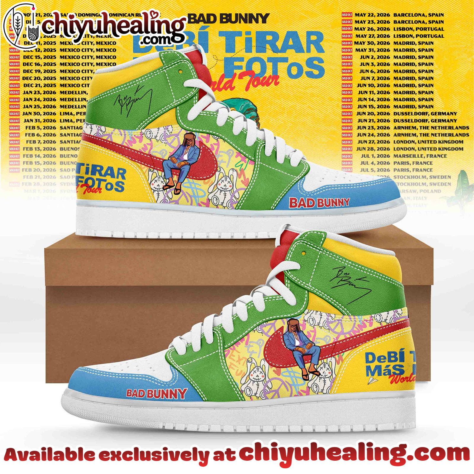 Bad Bunny - Debi Tirar Mas Fotos World Tour Air Jordan 1