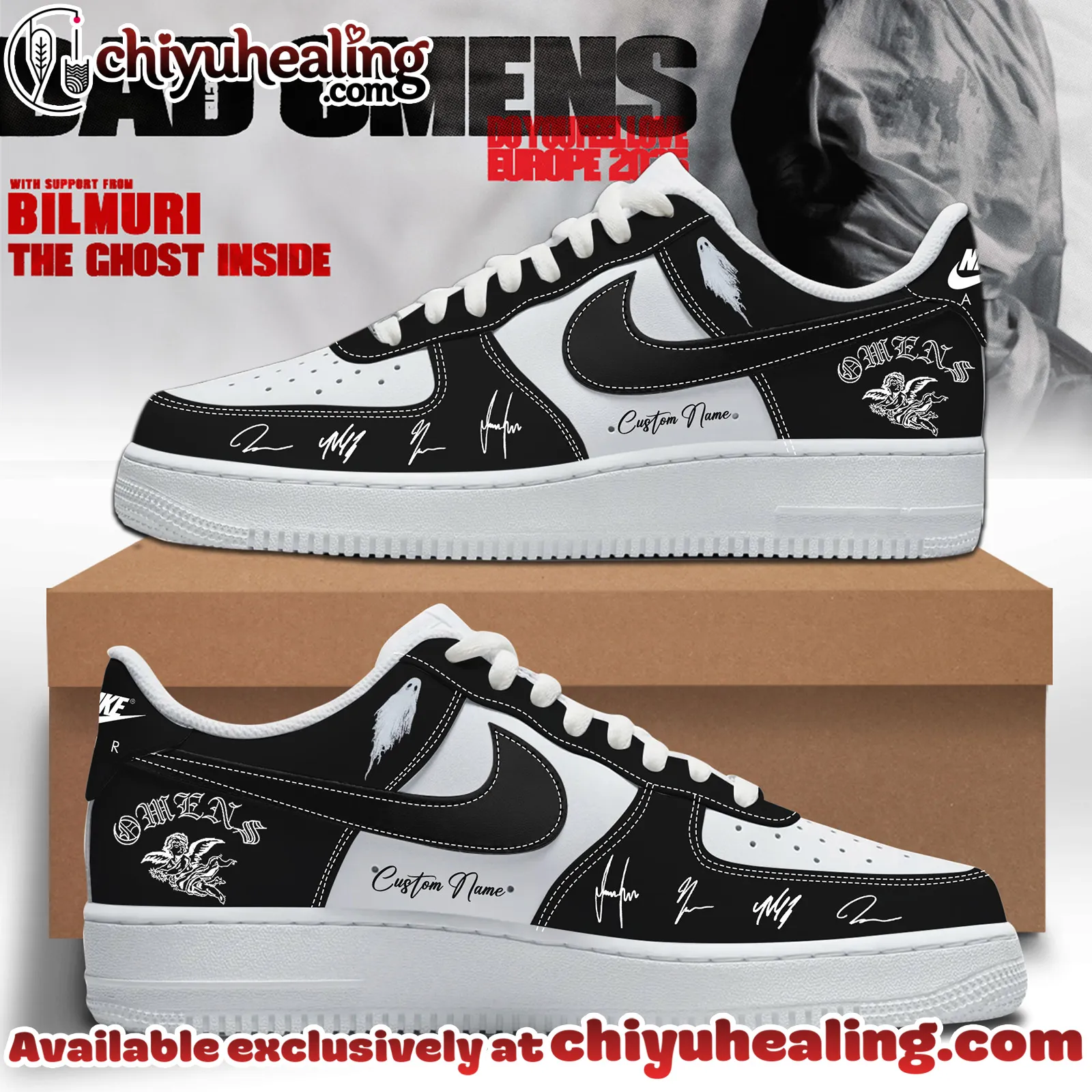 Bad Omens Do You Feel Love Tour Air Force 1 - Ver 11