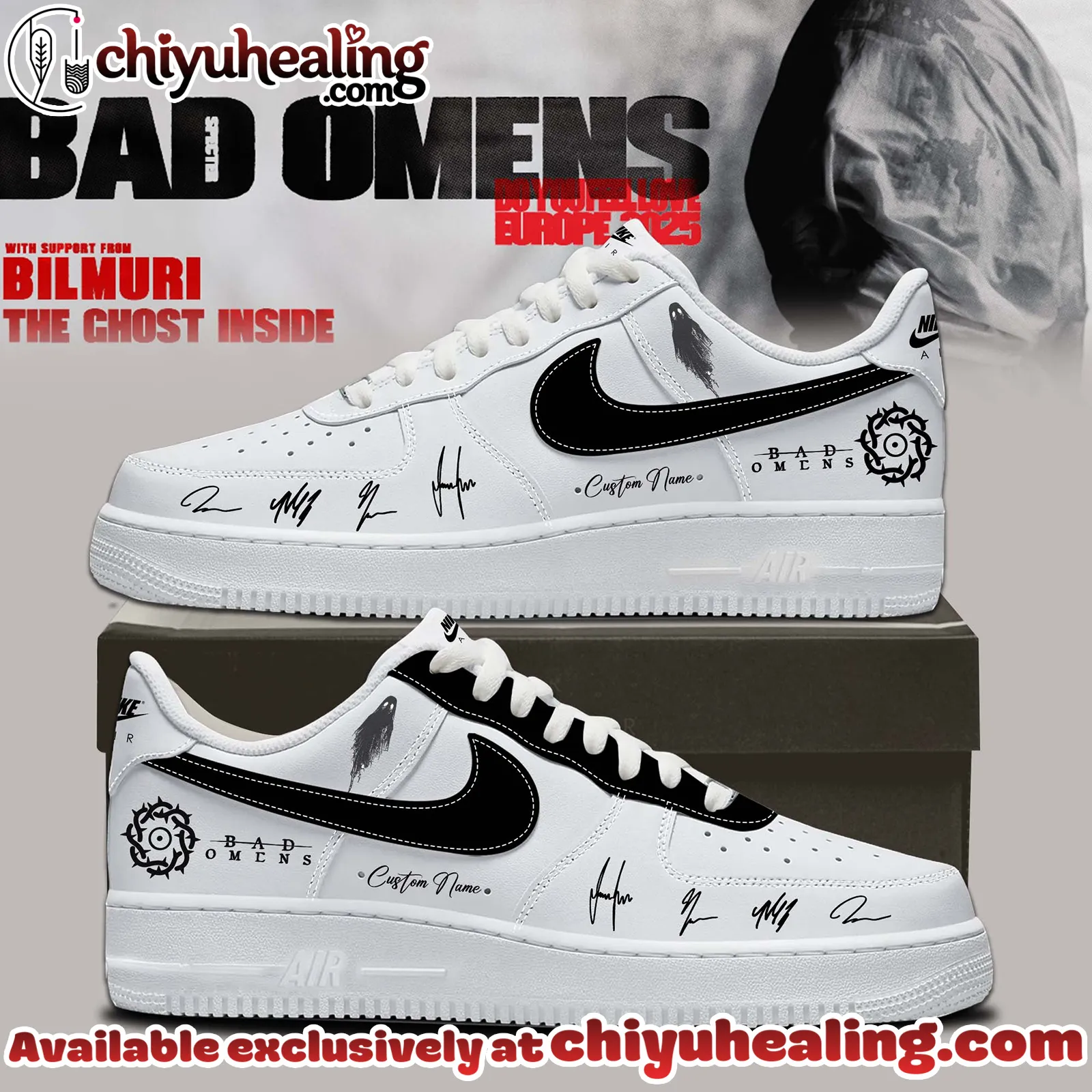 Bad Omens Do You Feel Love Tour Air Force 1 - Ver 4