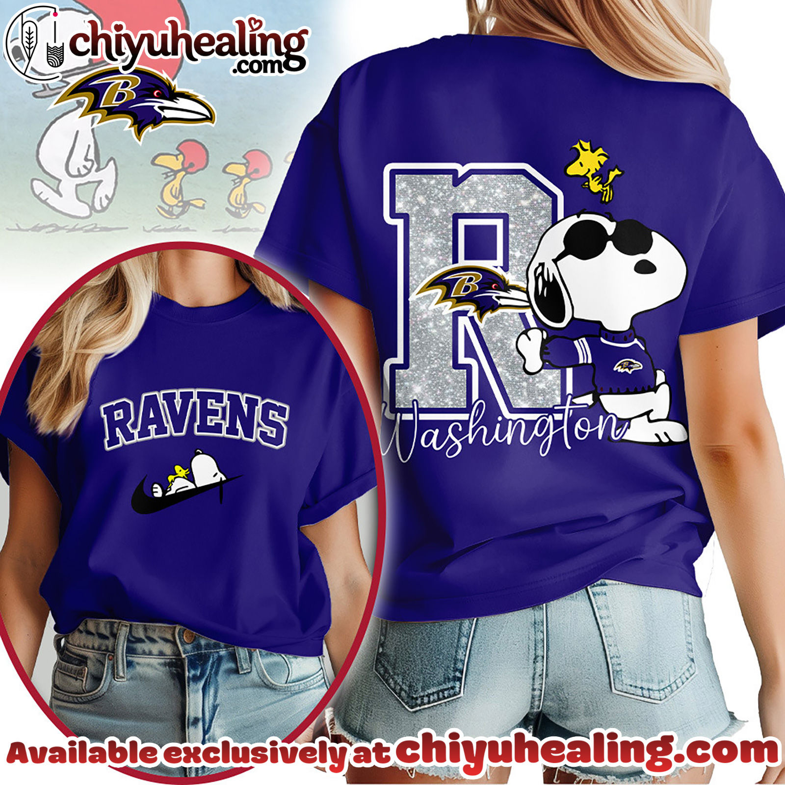 Baltimore Ravens Premium NFL Snoopy 3D Shirt, Hoodie, Sweatshirt, All Team NFL
