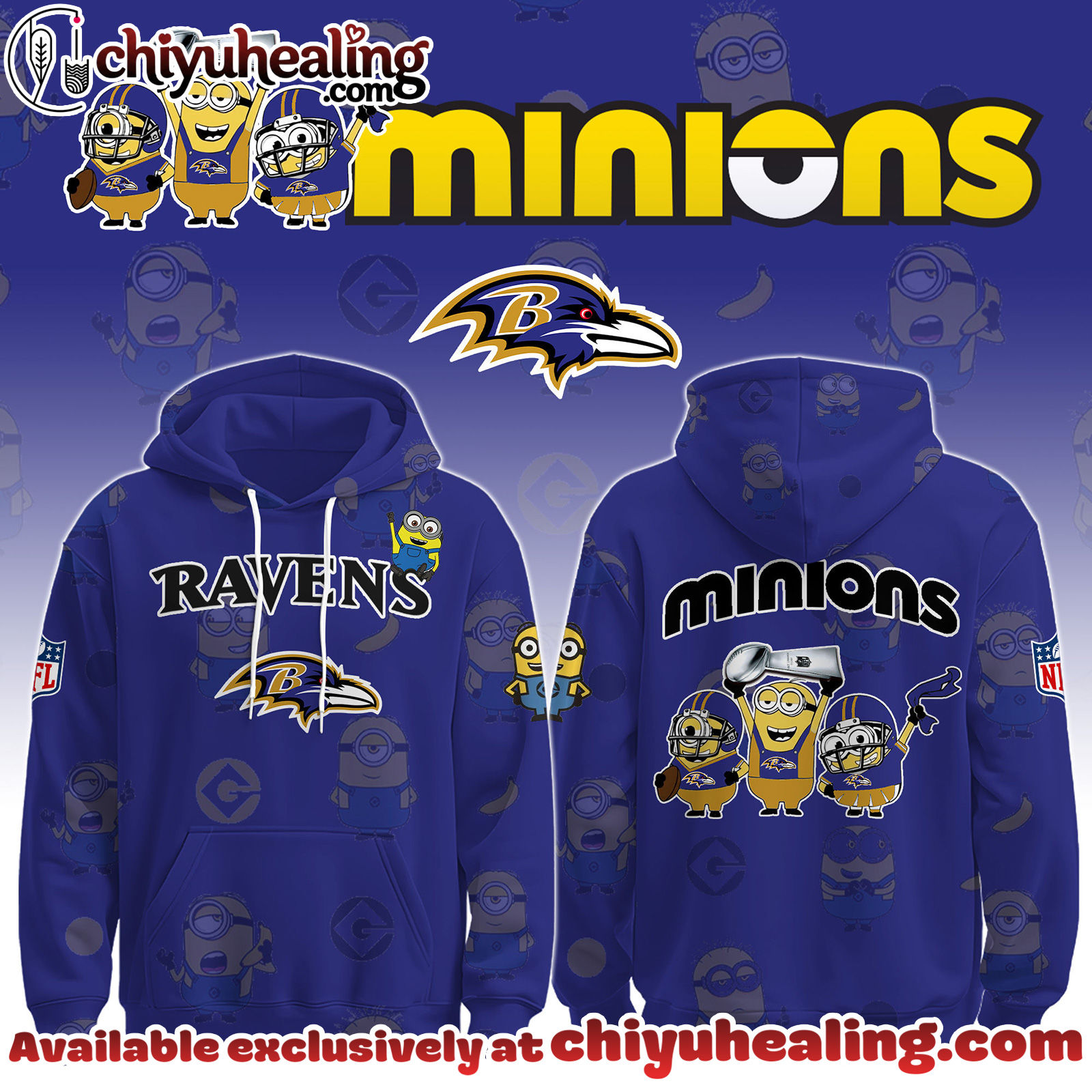 Baltimore Ravens x Minions Limited Edition - Selling Out Fast Hoodie, Sweatshirt, T-shirt