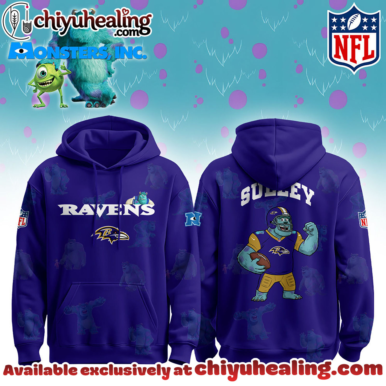 Baltimore Ravens x Monsters, Inc Limited Edition Hoodie Cutest Drop of the Year Hoodie, Tshirt, Sweatshirt