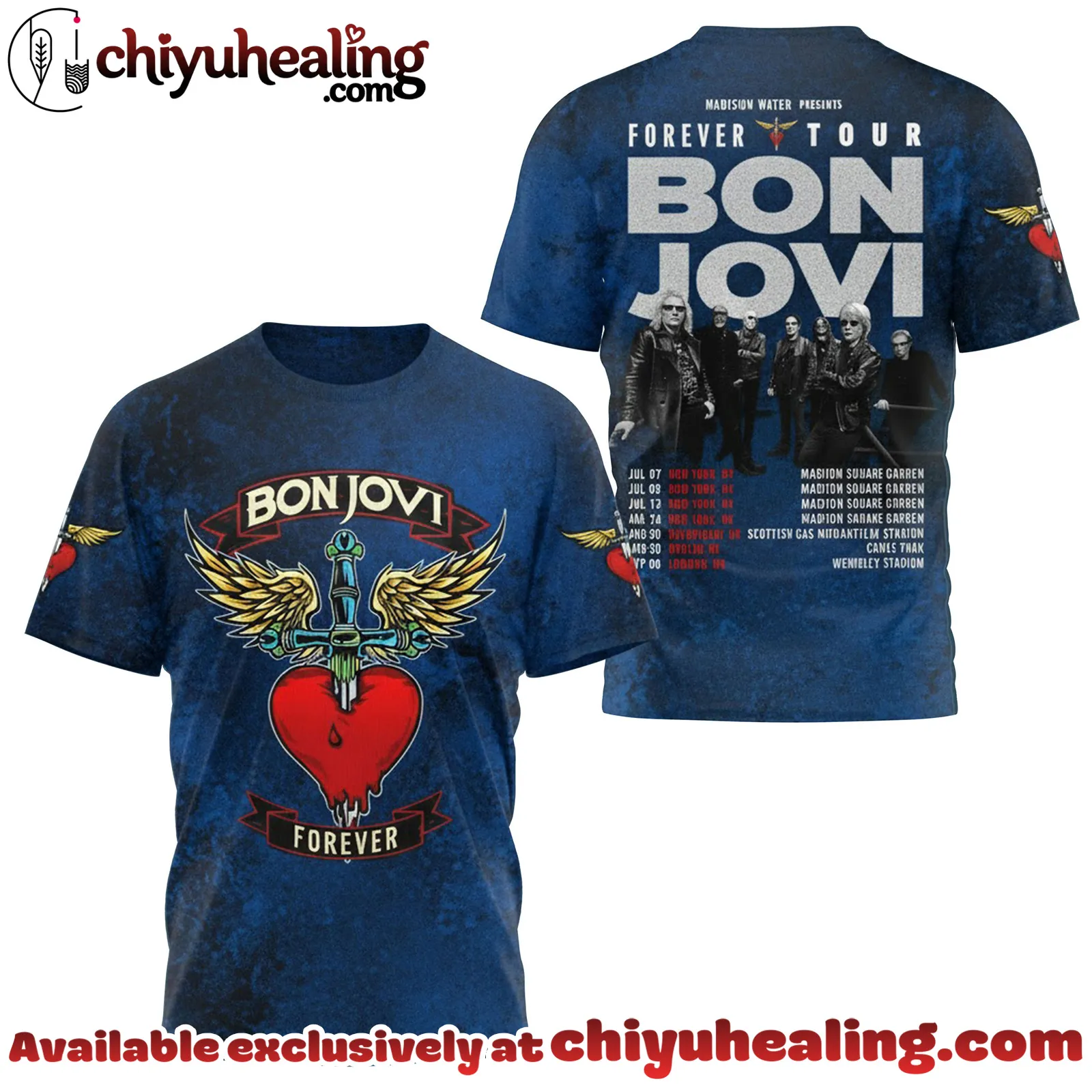 Bon Jovi Forever Tour 2025-2026 Tshirt - Ver 4