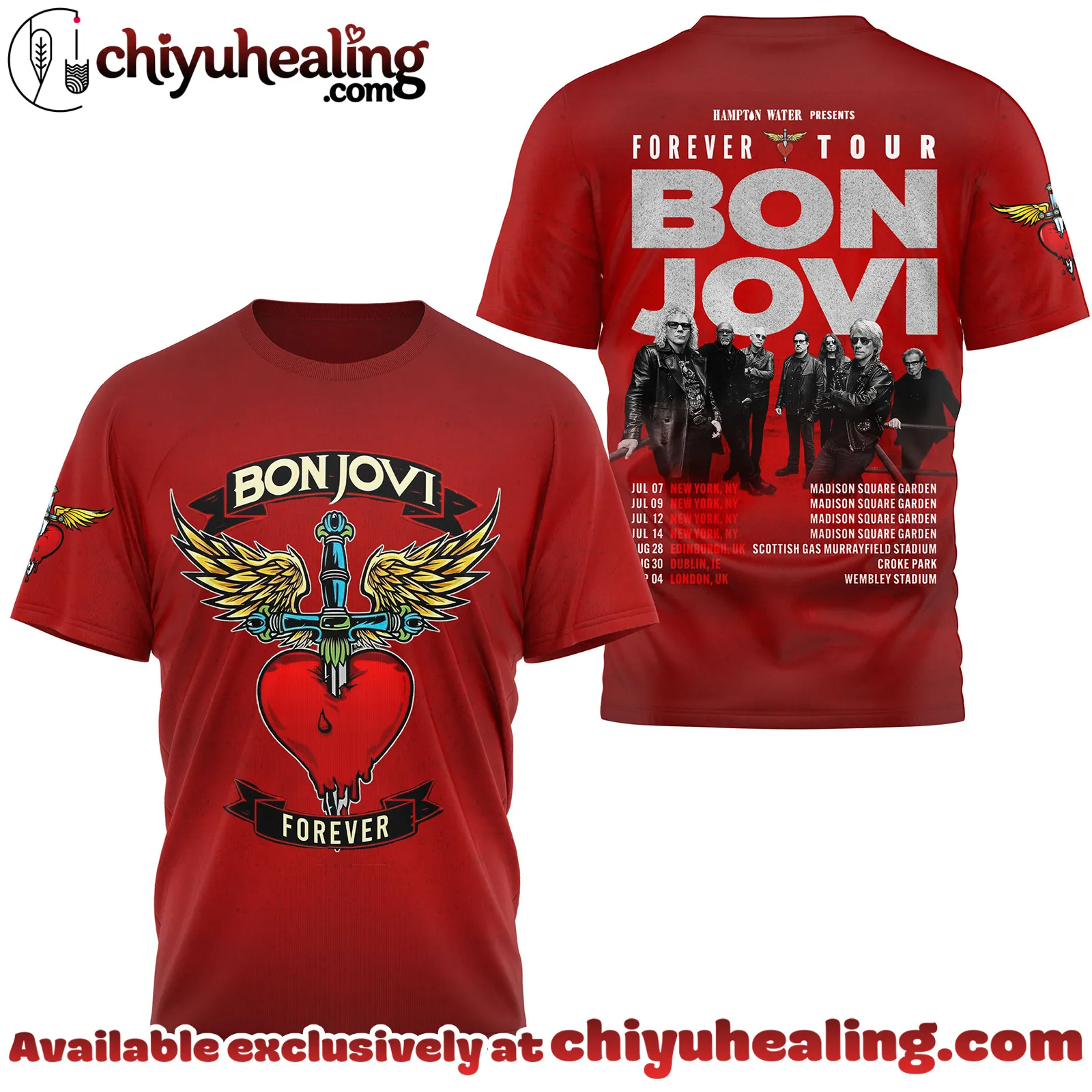Bon Jovi Forever Tour 2025-2026 Tshirt - Ver 6