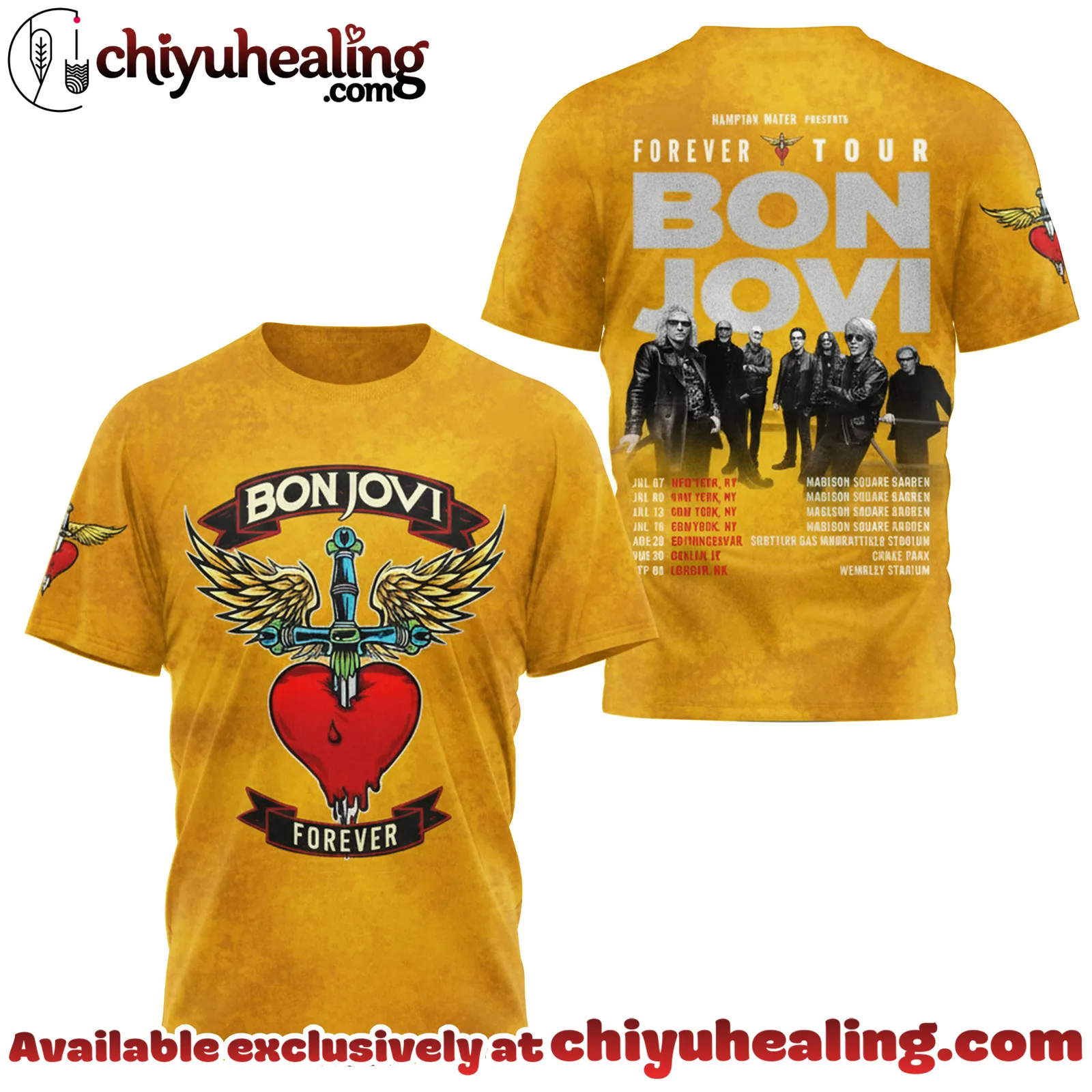 Bon Jovi Forever Tour 2025-2026 Tshirt - Ver 8