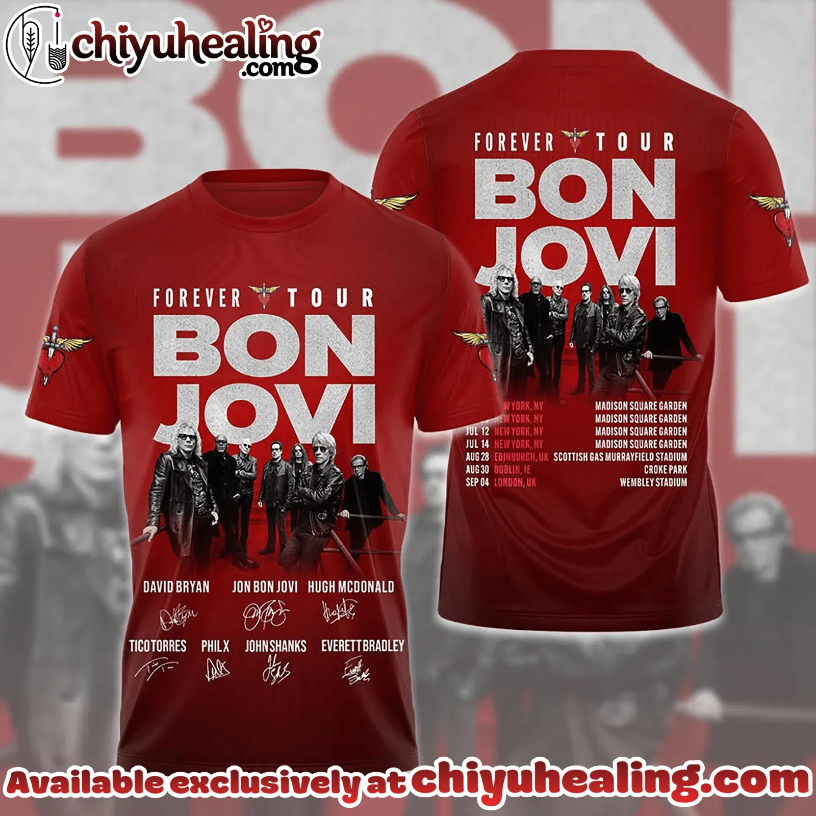 Bon Jovi Forever Tour 2025-2026 Tshirt