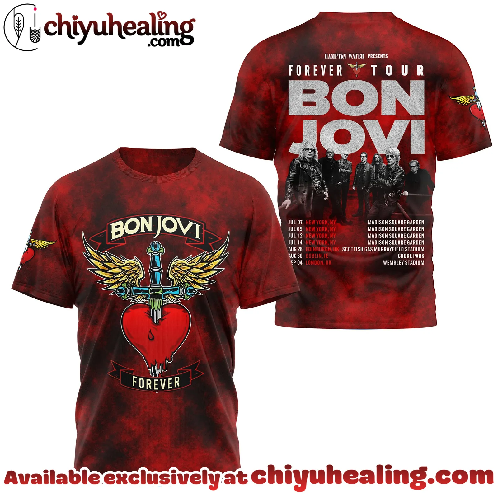 Bon Jovi Forever Tour 2025-2026 Tshirt - Ver 2
