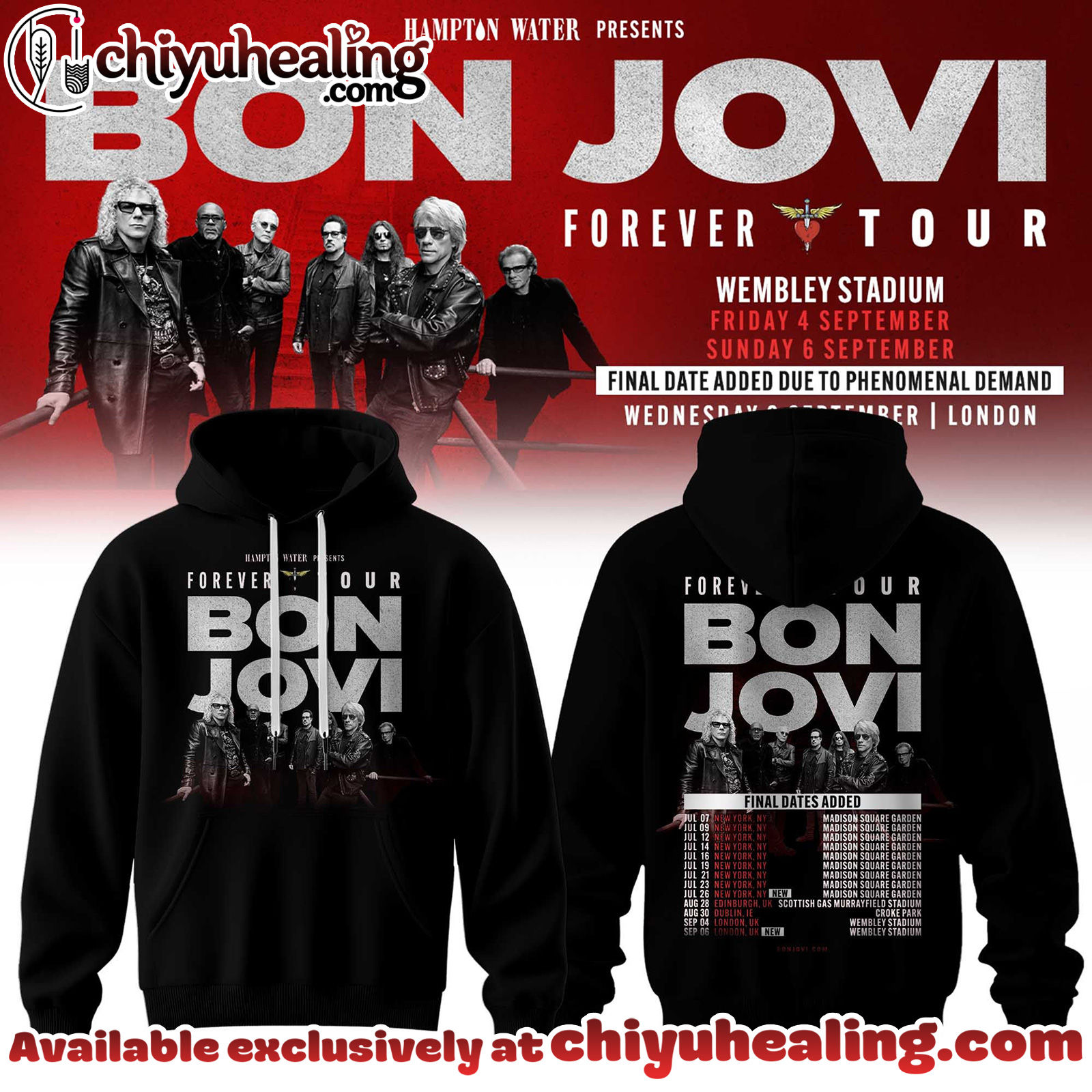 Bon Jovi Forever Tour 2026 Collection Hoodie, Tshirt, Sweatshirt - Ver 7