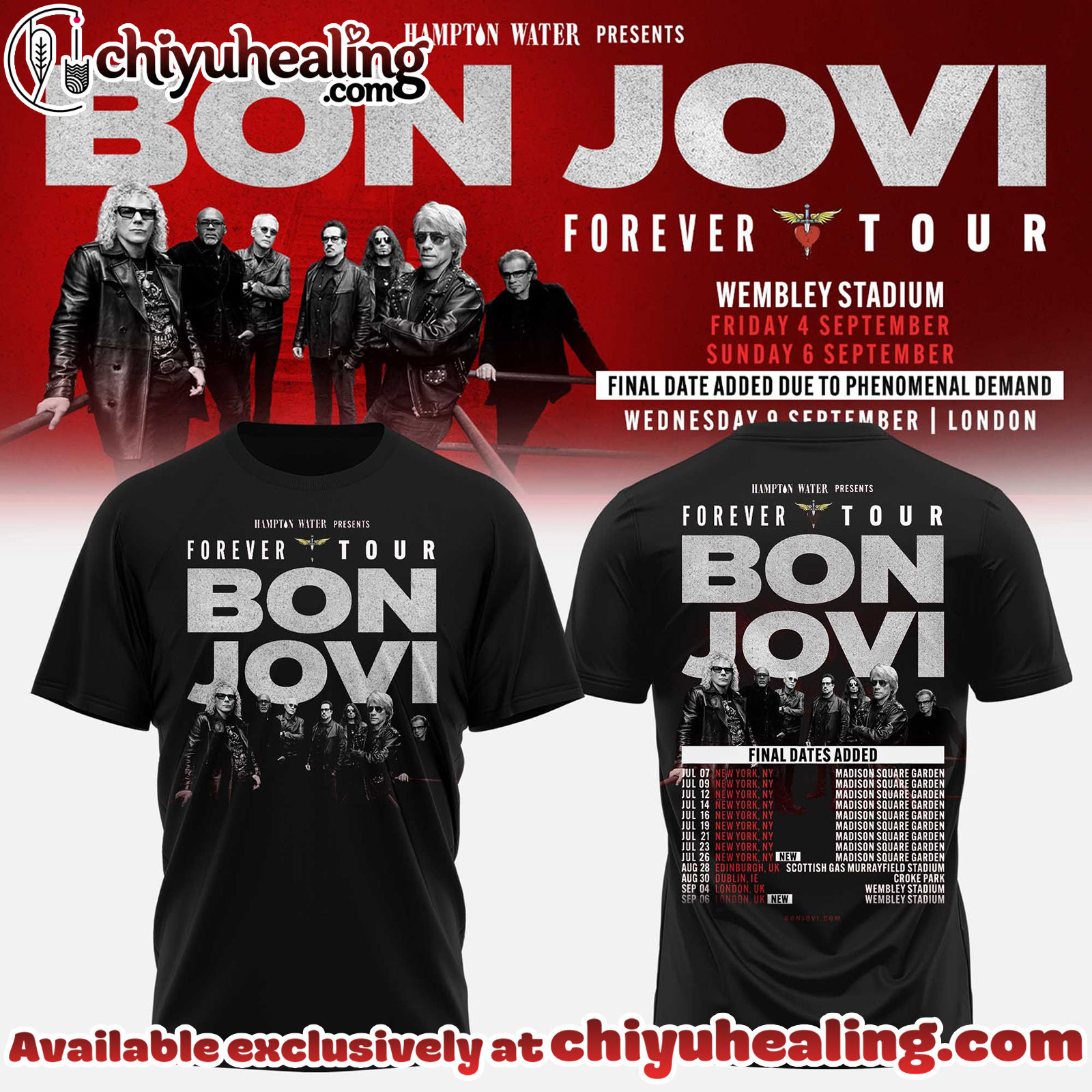 Bon Jovi Forever Tour 2026 Collection Hoodie, Tshirt, Sweatshirt - Ver 9