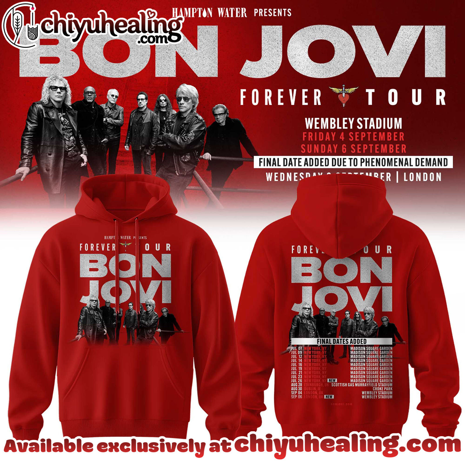 Bon Jovi Forever Tour 2026 Collection Hoodie, Tshirt, Sweatshirt