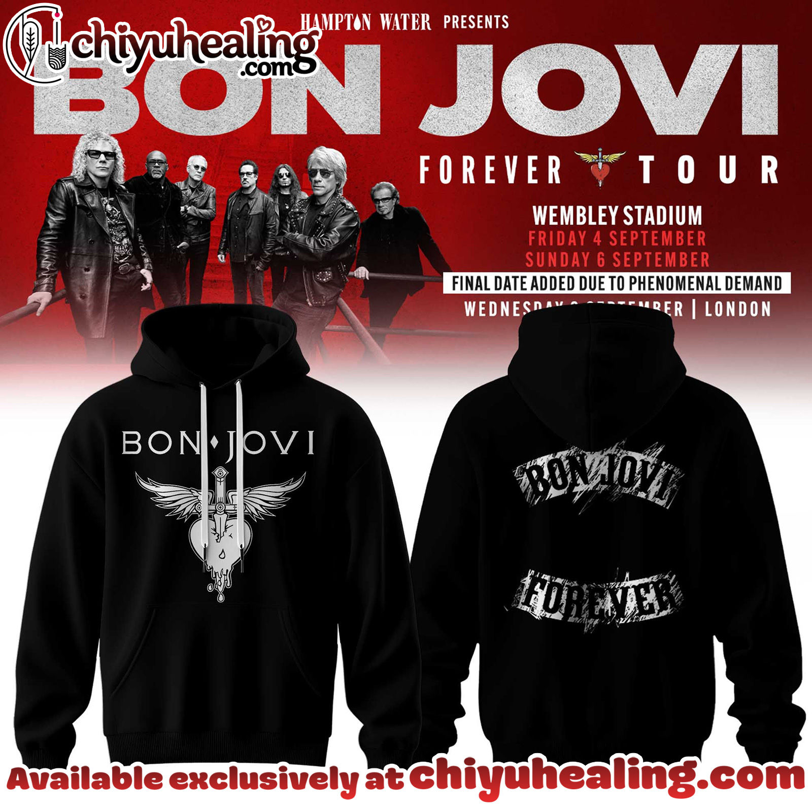 Bon Jovi Forever Tour 2026 Collection Hoodie, Tshirt, Sweatshirt - Ver 4