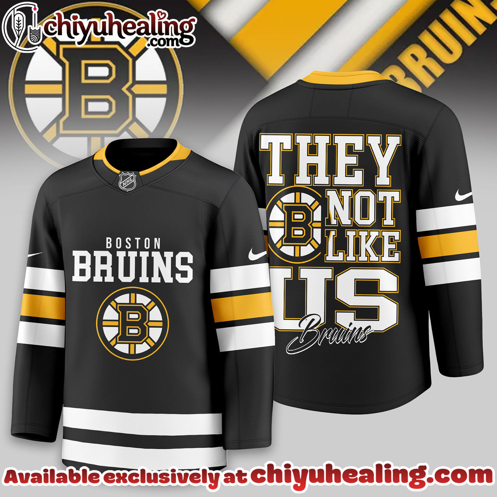 Boston Bruins Premium NHL They Not Like Us Hockey Jersey - Ver 2