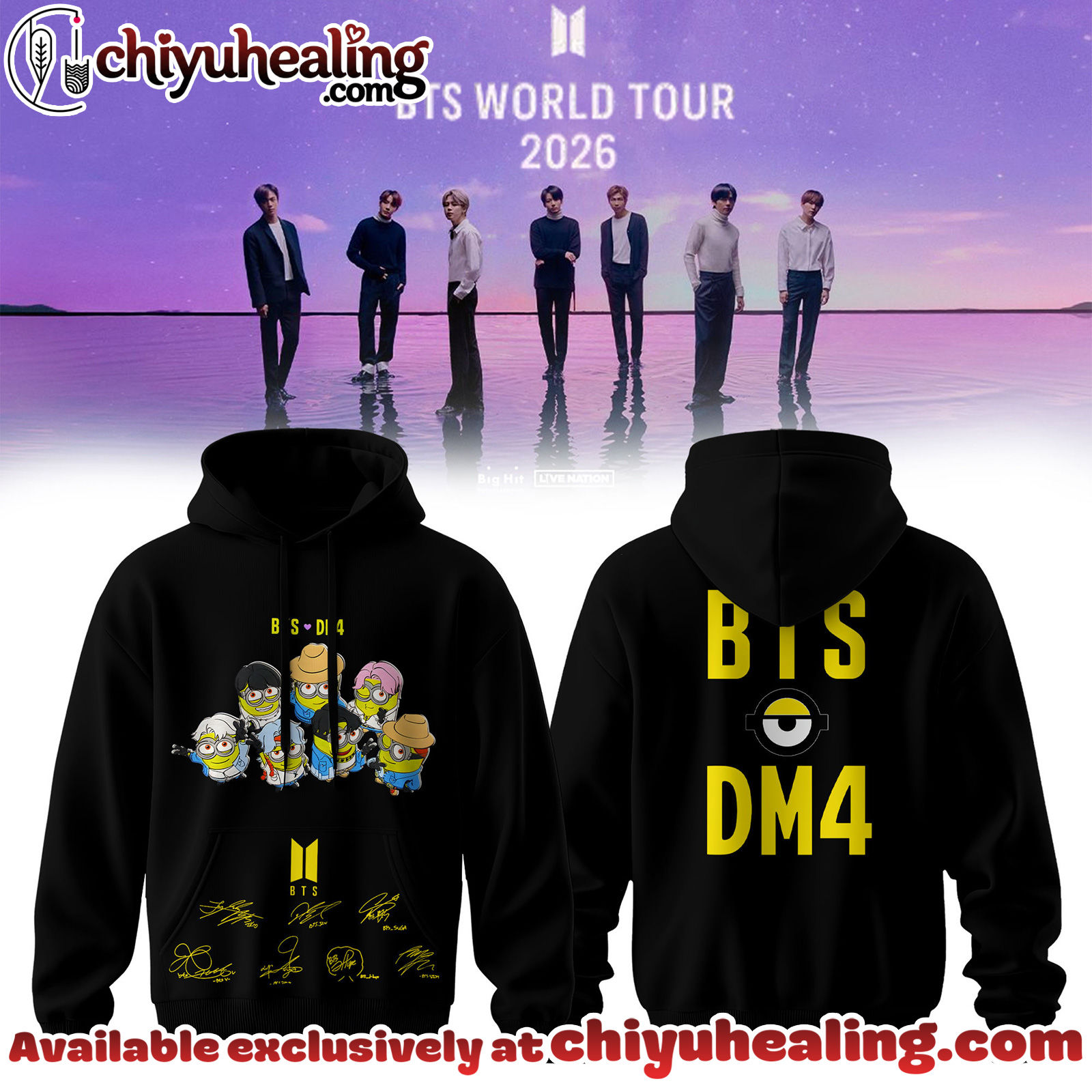 BTS Comeback World Tour 2026 Limited Edition Signature Sweatshirt - Ver 5