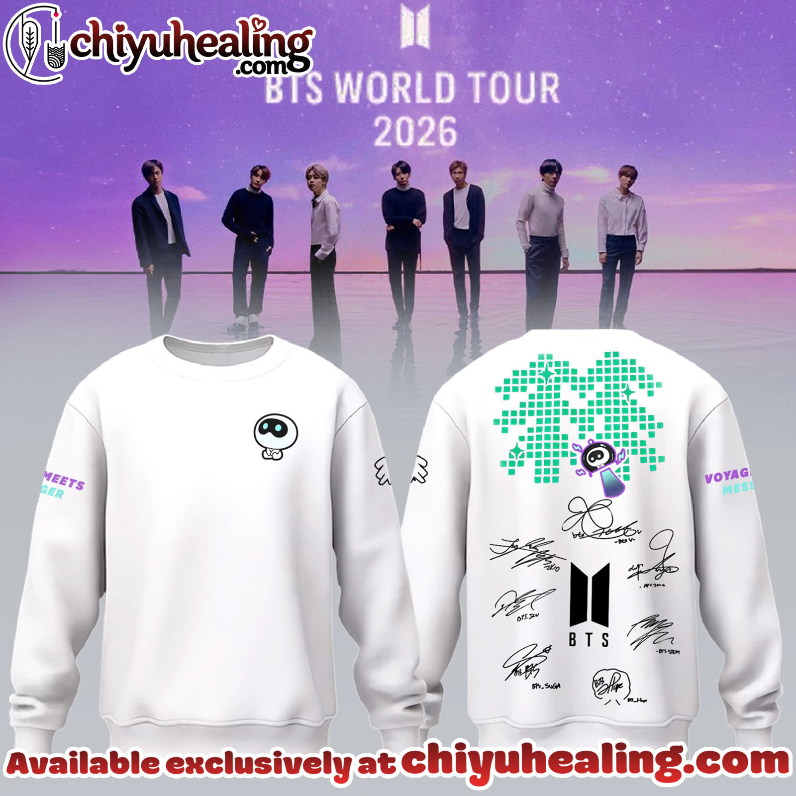 BTS Comeback World Tour 2026 Limited Edition Signature Sweatshirt - Ver 4