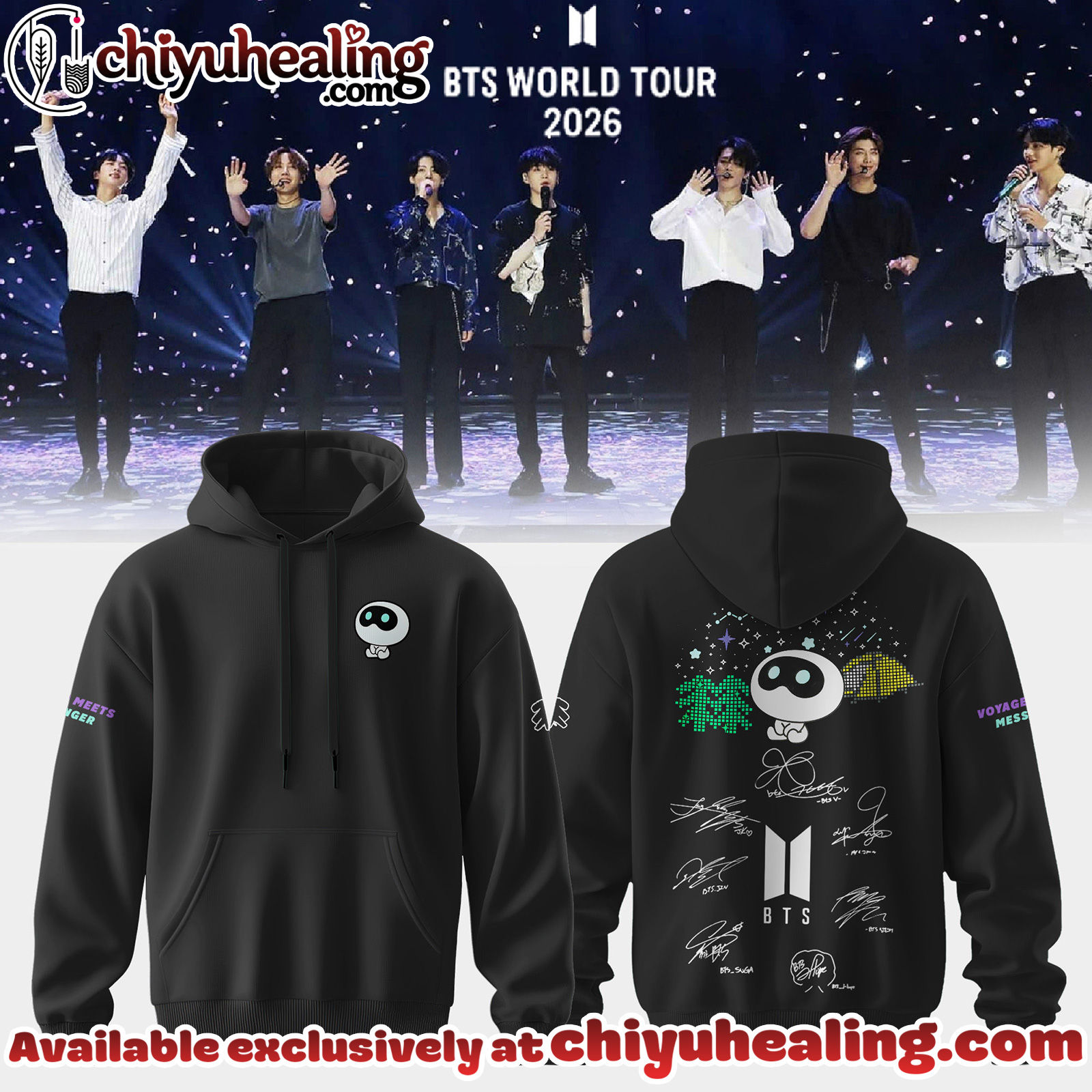 BTS Comeback World Tour 2026 Limited Edition Signature Sweatshirt - Ver 6