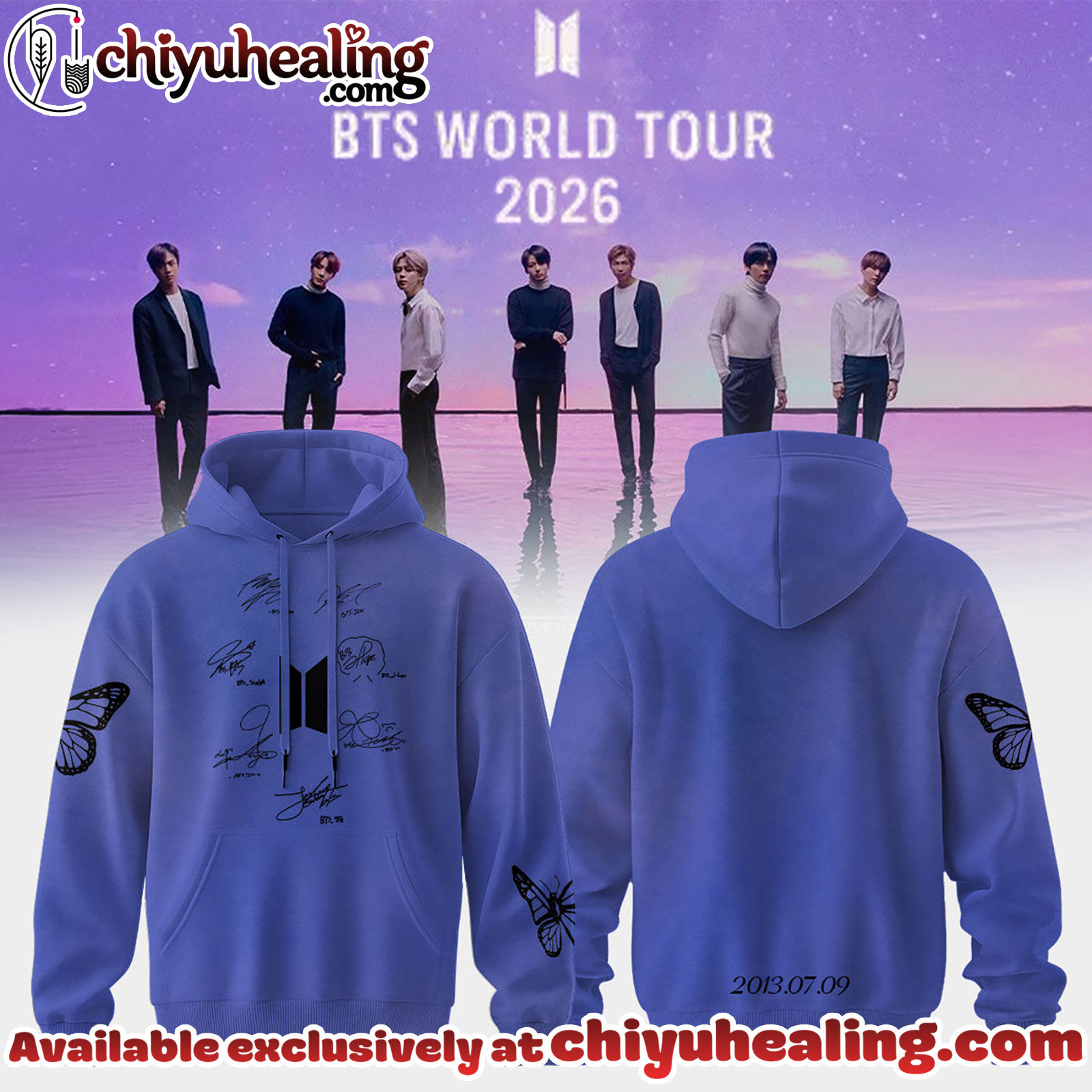 BTS Comeback World Tour 2026 Limited Edition Signature Sweatshirt - Ver 8