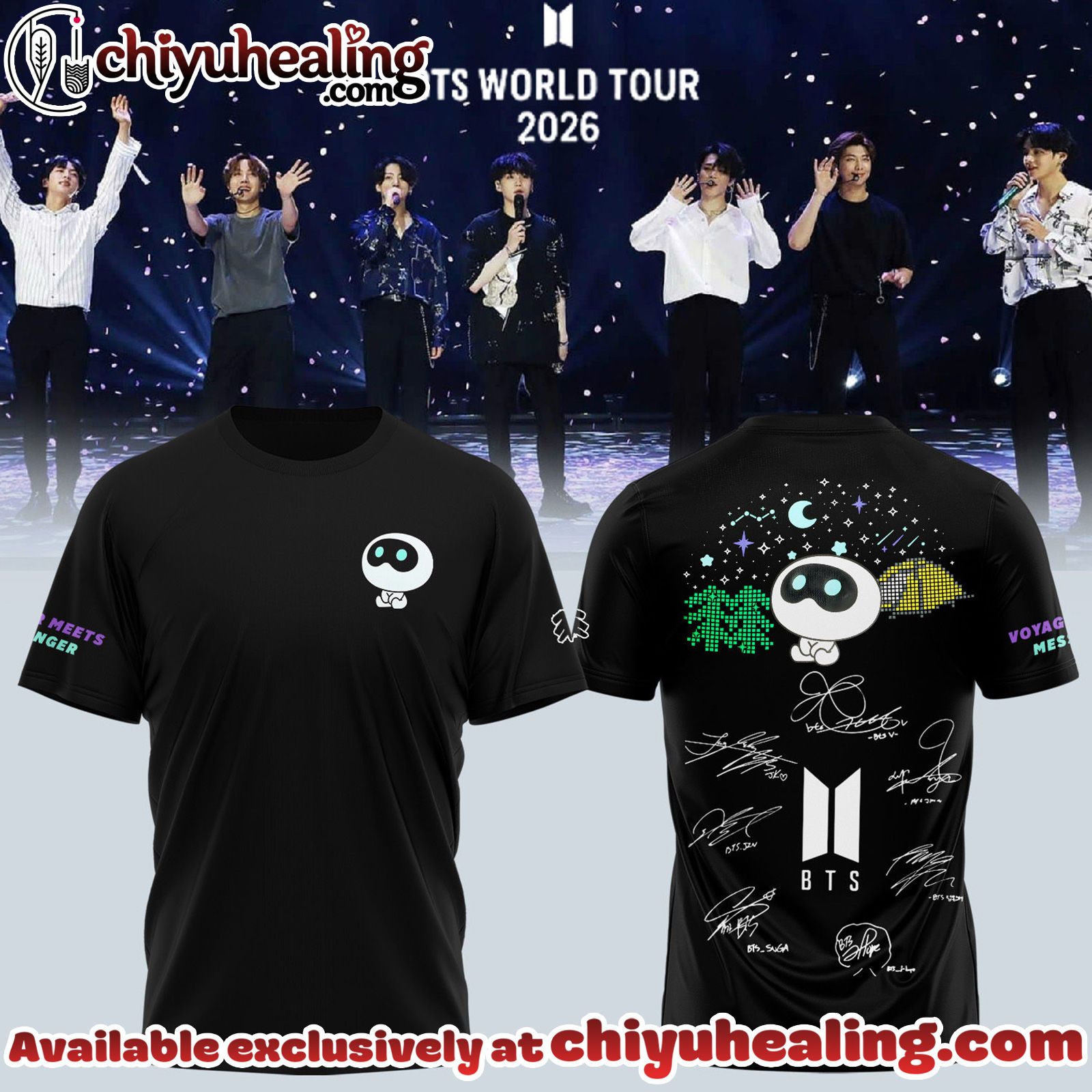 BTS Comeback World Tour 2026 Limited Edition Signature Tshirt, Hoodie, Sweatshirt