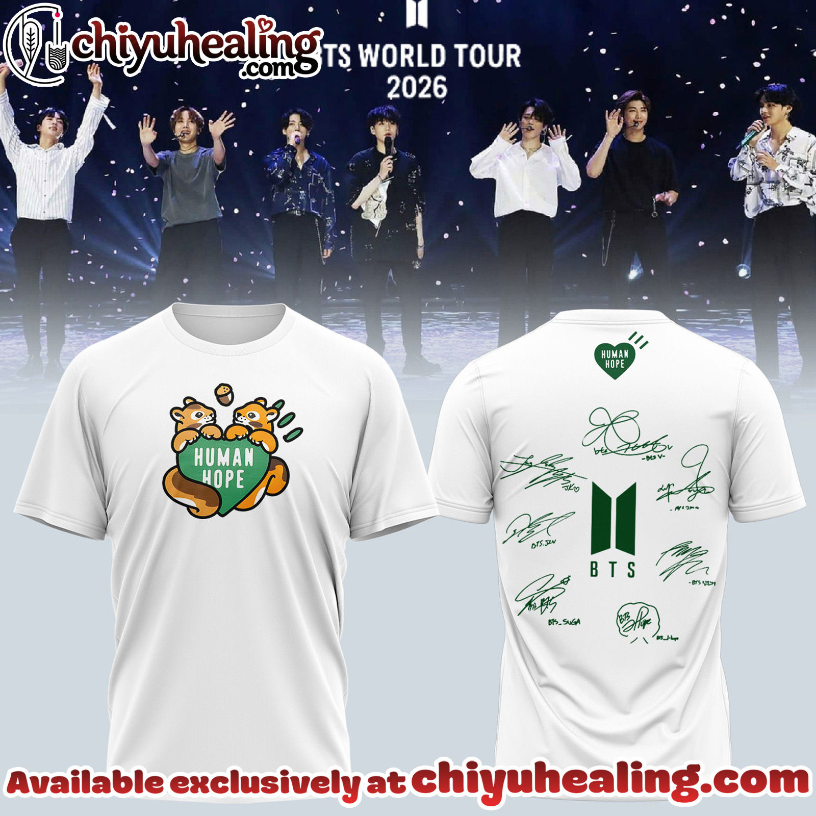 BTS Comeback World Tour 2026 Limited Edition Signature Tshirt, Hoodie, Sweatshirt - Ver 12