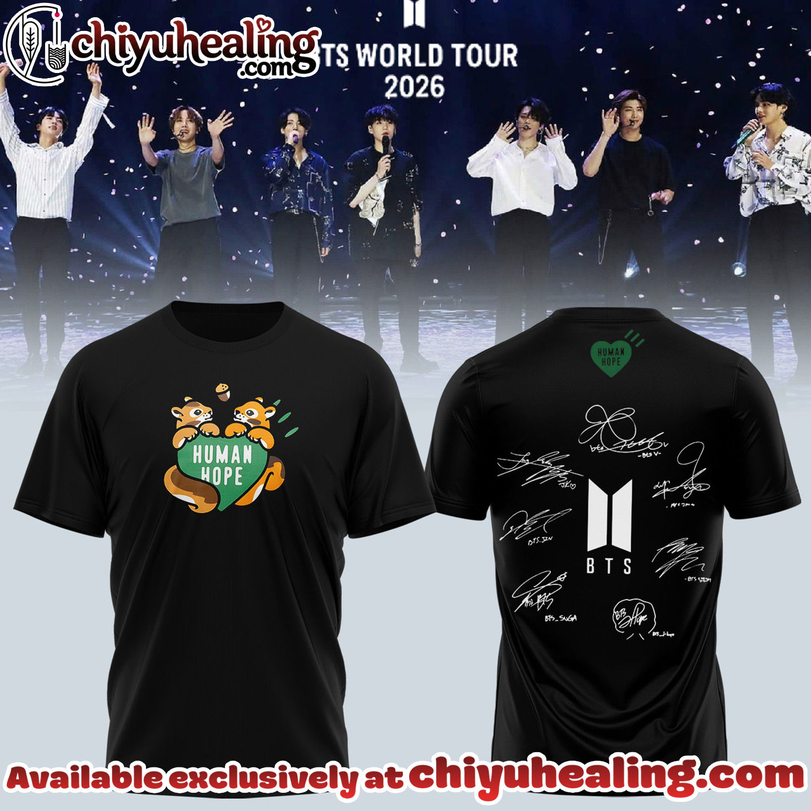 BTS Comeback World Tour 2026 Limited Edition Signature Tshirt, Hoodie, Sweatshirt - Ver 11