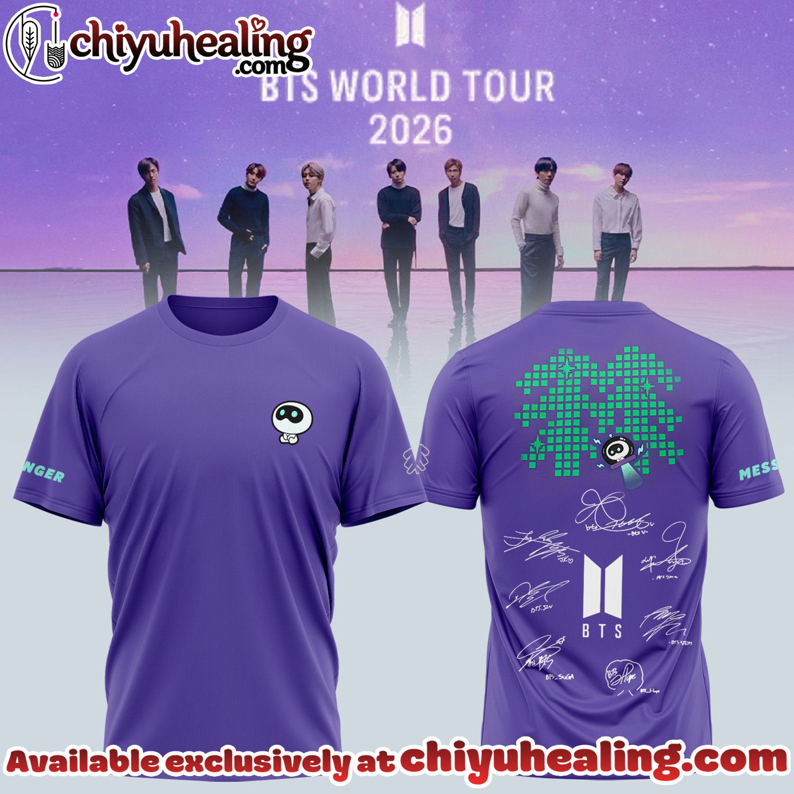 BTS Comeback World Tour 2026 Limited Edition Signature Tshirt, Hoodie, Sweatshirt - Ver 10