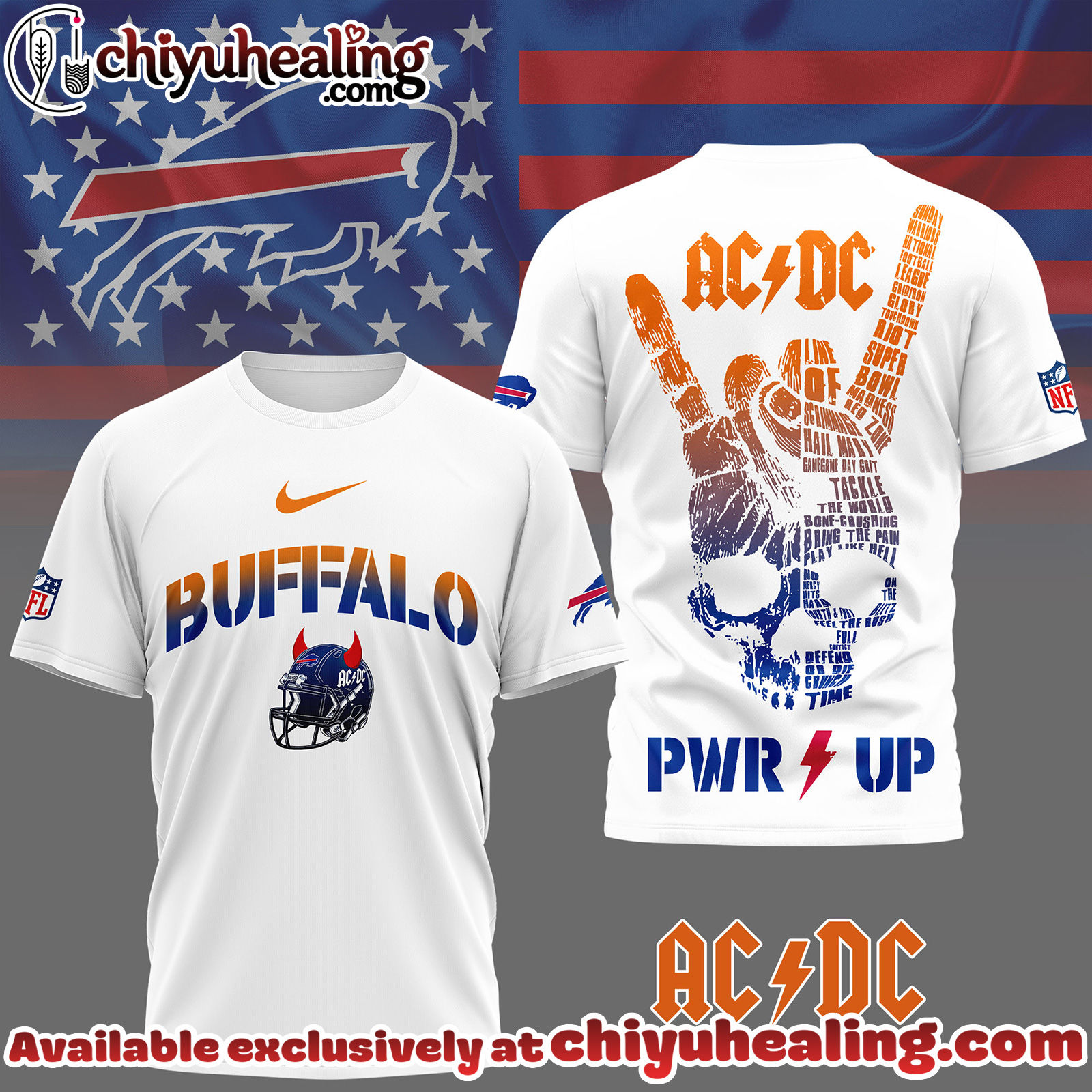 Buffalo Bills Premium NFL AcDc Fan 3D Shirt, Hoodie, Sweatshirt, All Team NFL