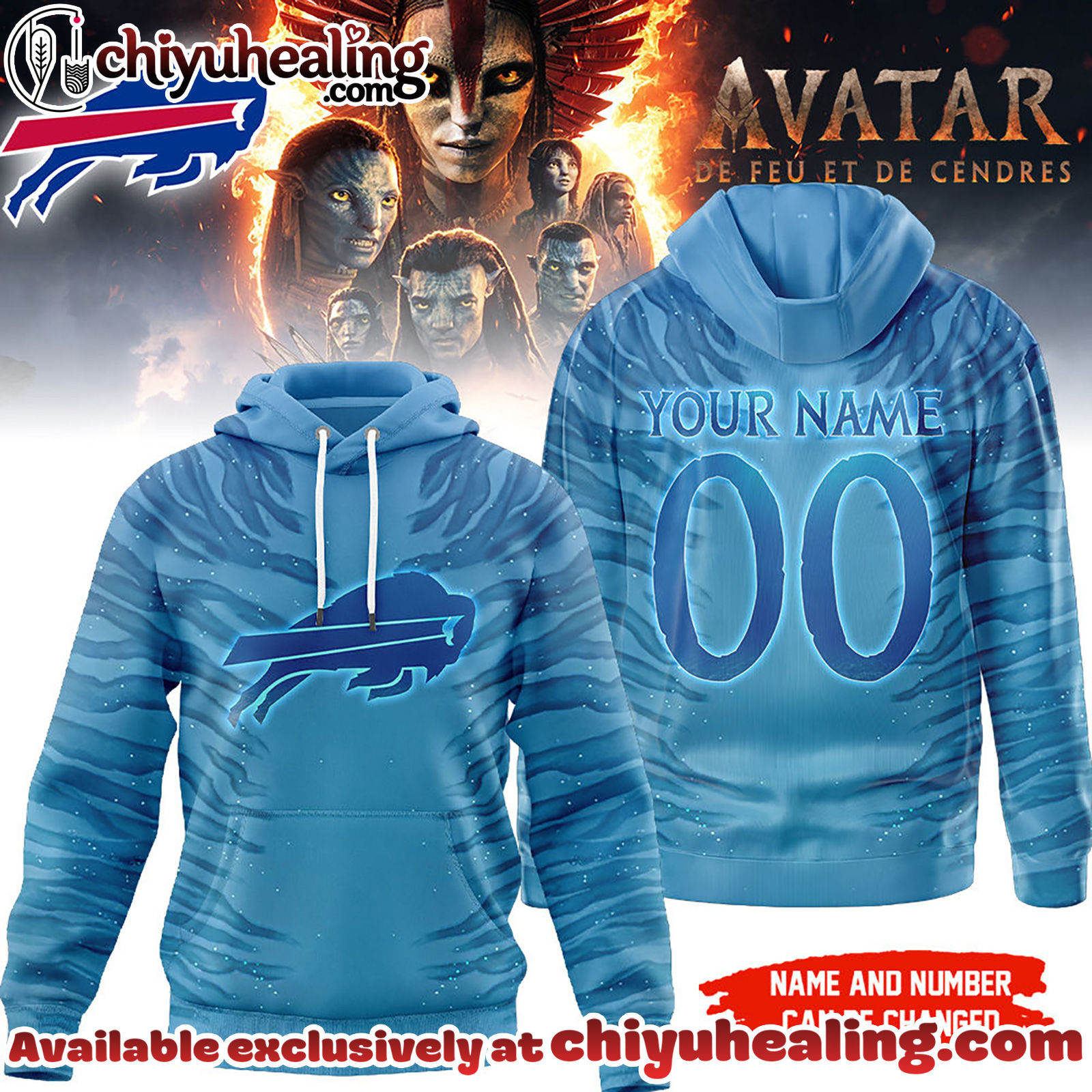 Buffalo Bills Premium NFL Avatar Personalized 3D Hoodie, Sweatshirt, T-shirt