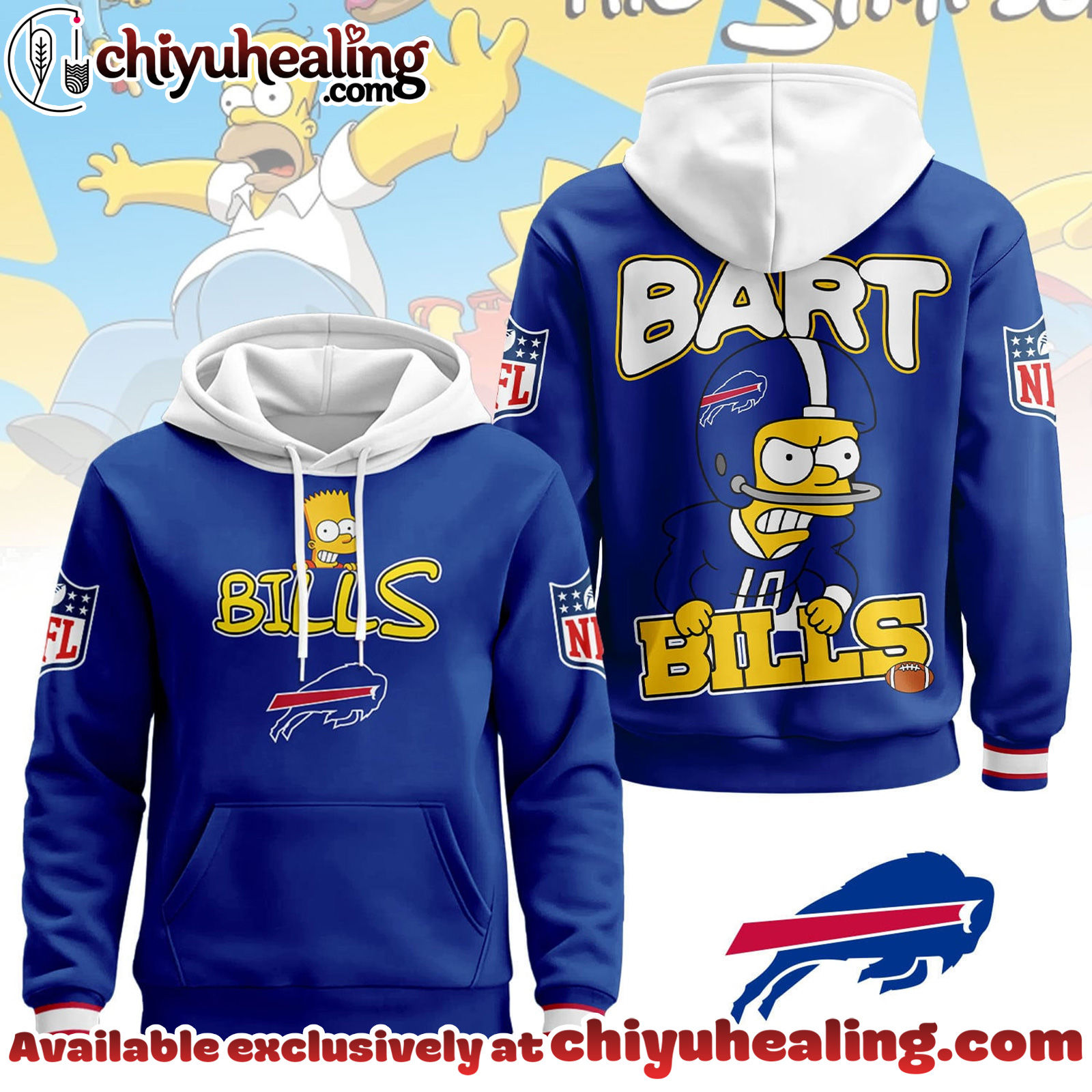 Buffalo Bills Premium NFL Bart Simpson Hoodie, Sweatshirt, Tshirt