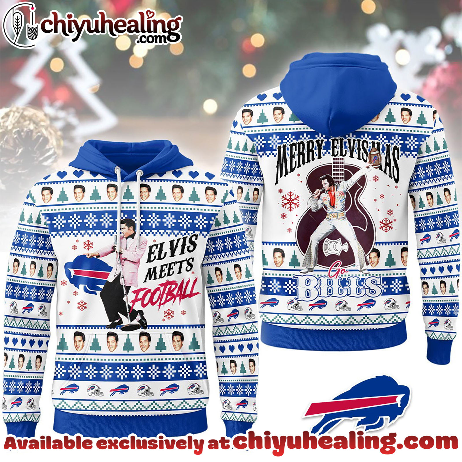 Buffalo Bills Premium NFL Elvis Presley Christmas Hoodie, Sweatshirt, Shirt, All Team NFL