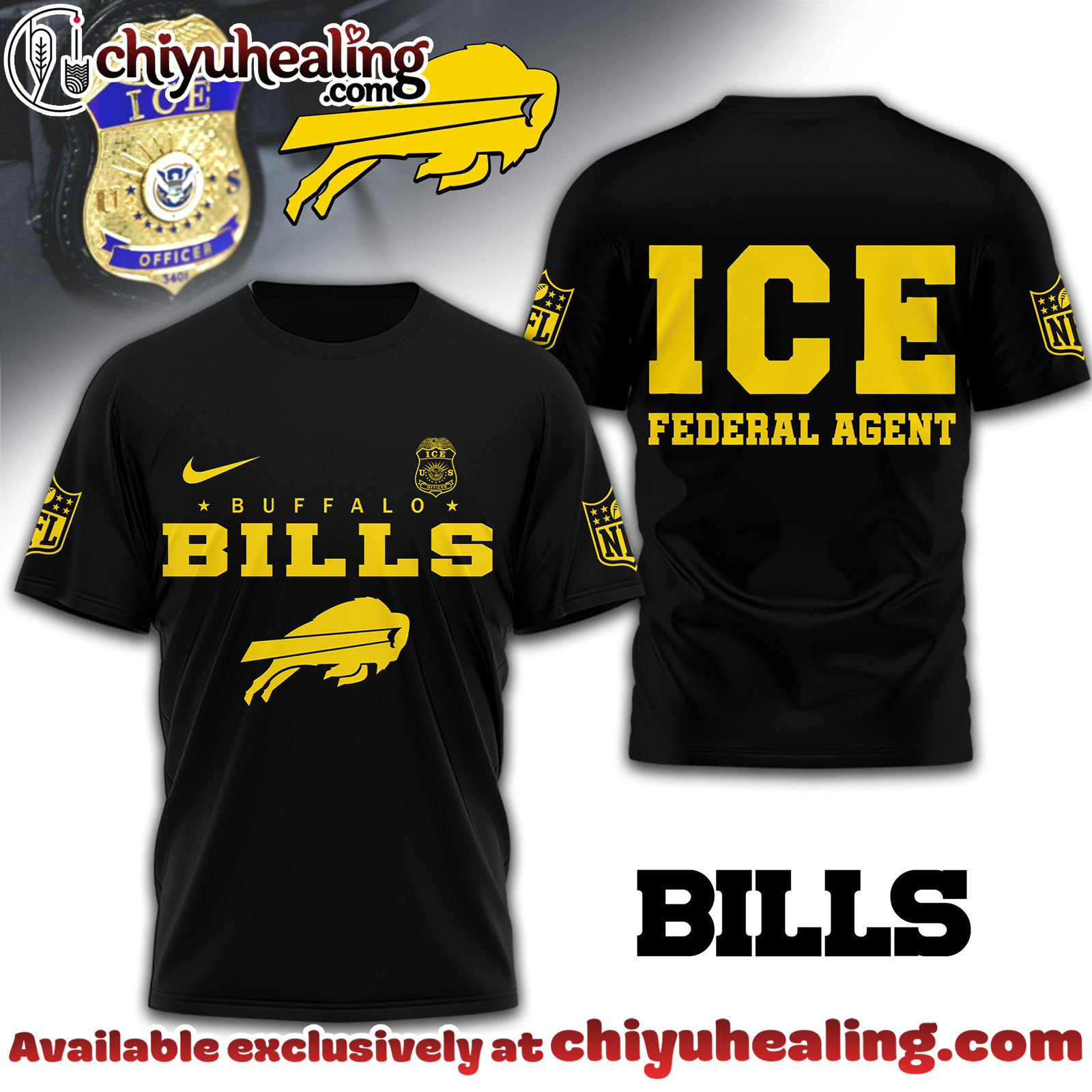 Buffalo Bills Premium NFL Ice Federal Agent Shirt