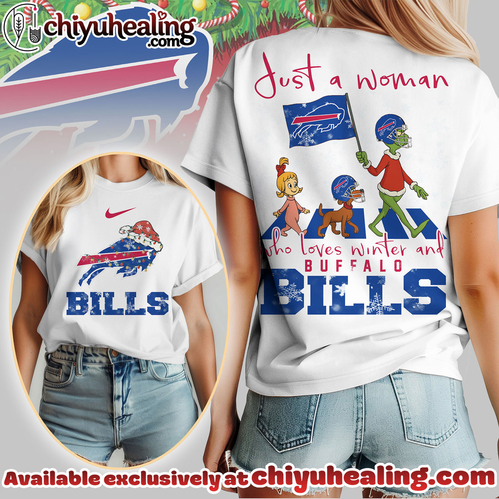 Buffalo Bills Premium NFL Just A Woman Who Loves Winter 3D Shirt, Hoodie, Sweatshirt, All Team NFL Buffalo Bills Premium NFL Just A Woman Who Loves Winter 3D Shirt, Hoodie, Sweatshirt, All Team NFL