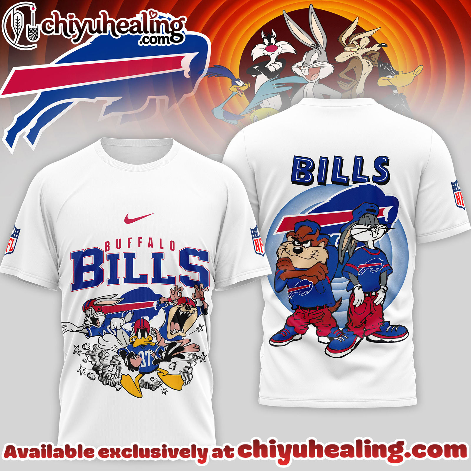 Buffalo Bills Premium NFL Looney Tunes 3D Shirt, Hoodie, Sweatshirt, All Team NFL