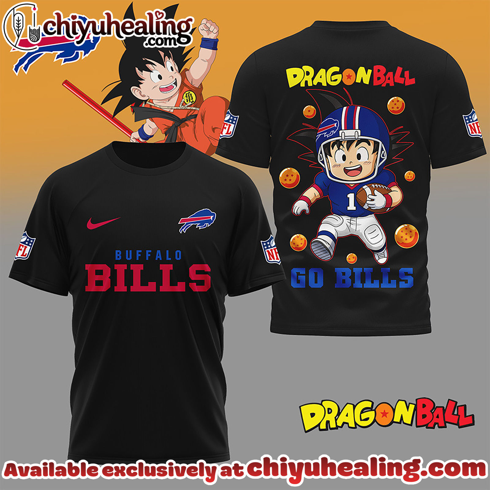 Buffalo Bills Premium NFL Son Goku 3D Shirt, Hoodie, Sweatshirt, All Team NFL