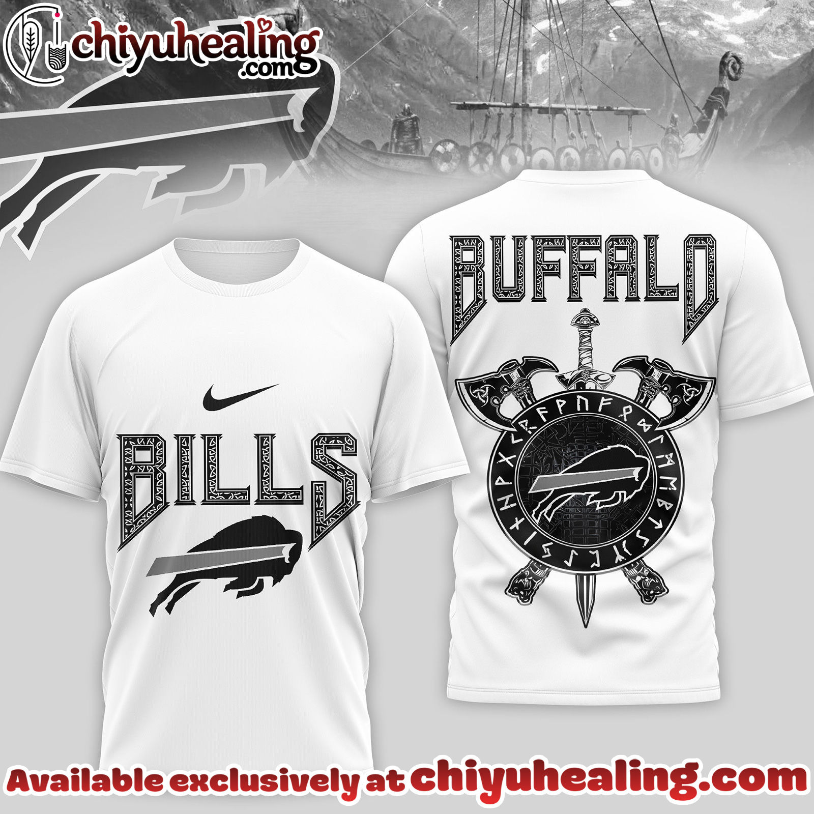 Buffalo Bills Premium NFL Viking 3D Shirt, Hoodie, Sweatshirt