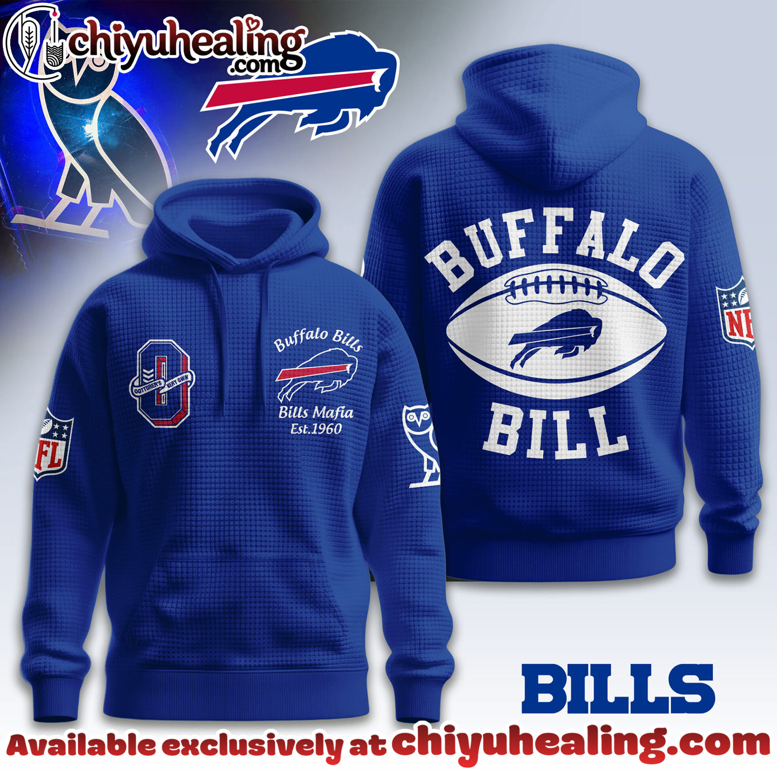 Buffalo Bills Premium NFL x OVO 3D Waffle Hoodie, Sweatshirt, Shirt, All Team NFL