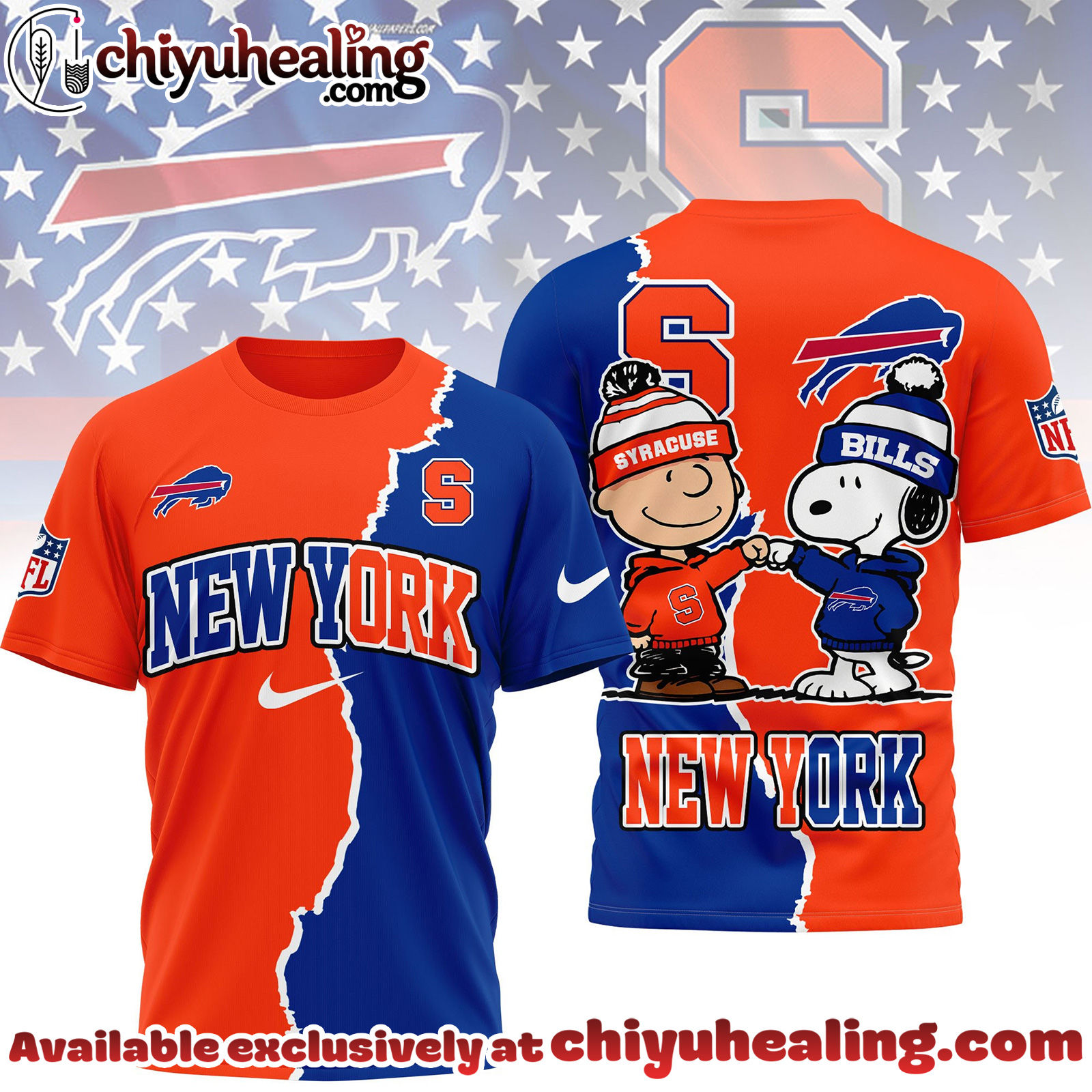 Buffalo Bills x Syracuse Orange Premium NFL Team x NCAA Team Fusion 3D Shirt, Hoodie, Sweatshirt