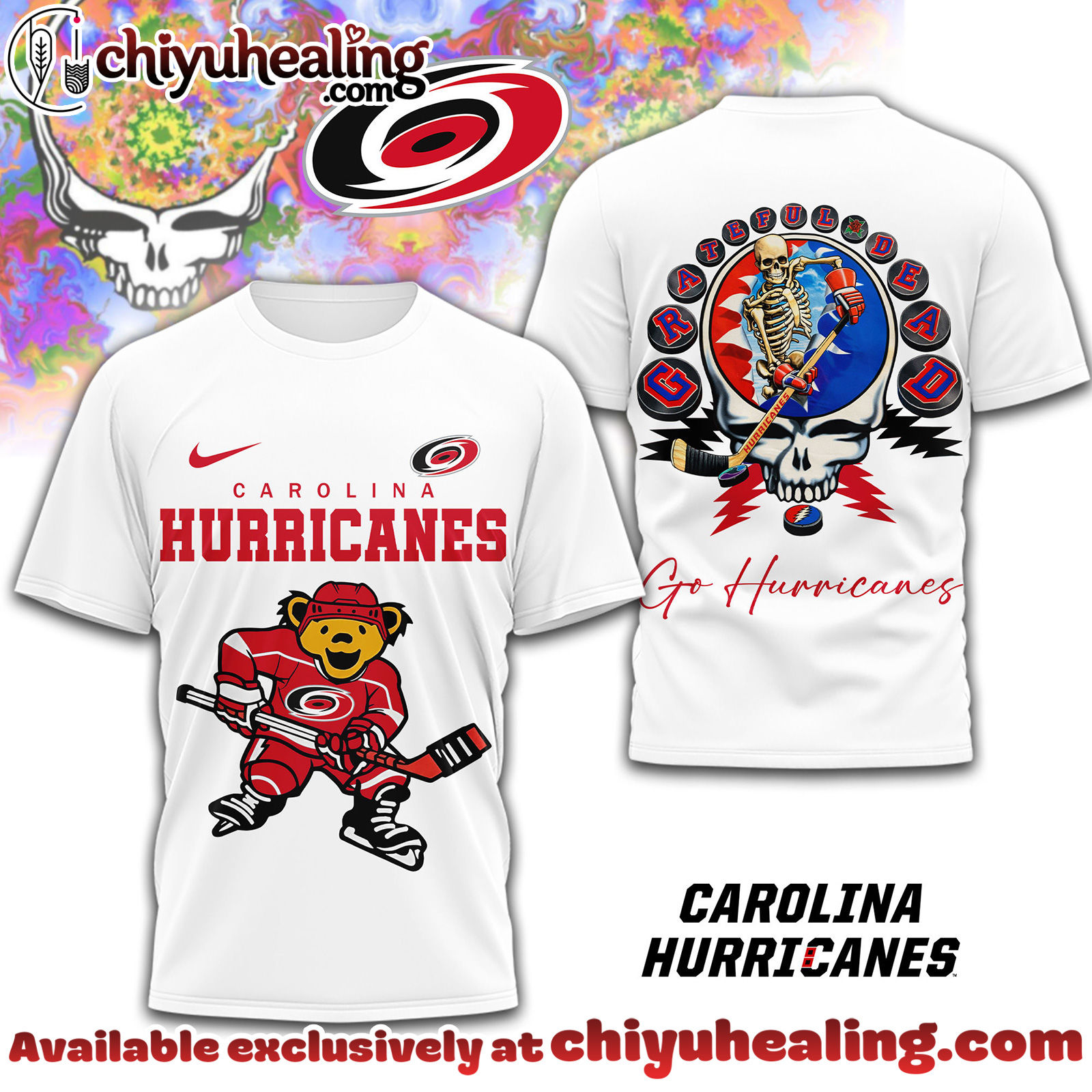 Carolina Hurricanes Premium NHL Deadhead 3D Shirt