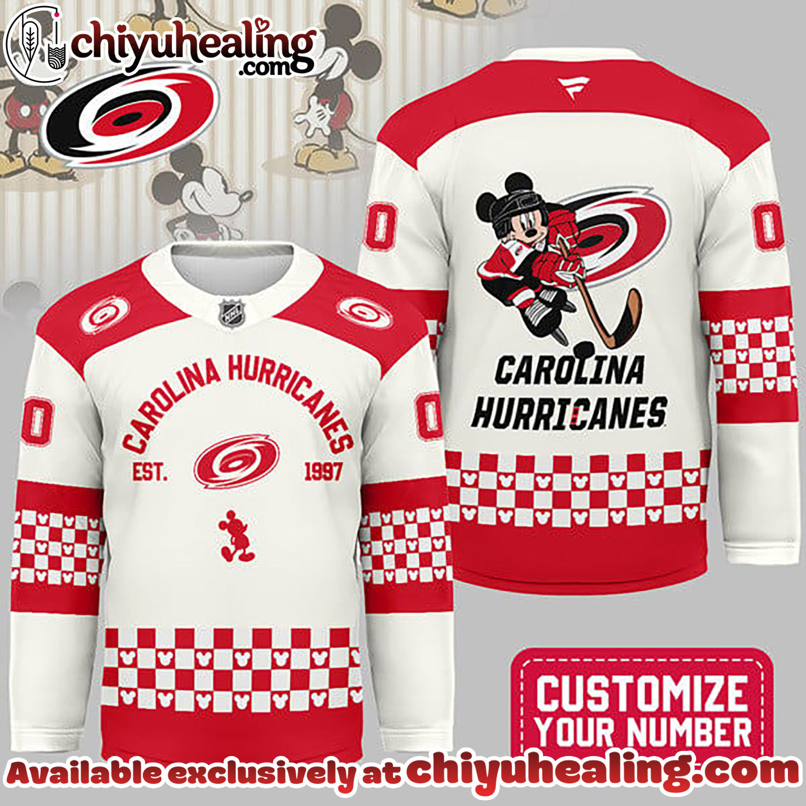 Carolina Hurricanes Premium NHL Disney Game Day Hockey Jersey