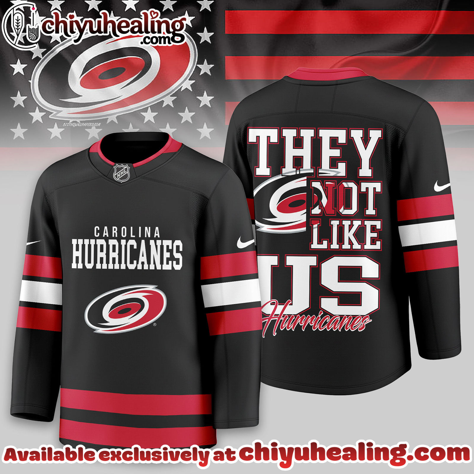 Carolina Hurricanes Premium NHL They Not Like Us Hockey Jersey - Ver 2