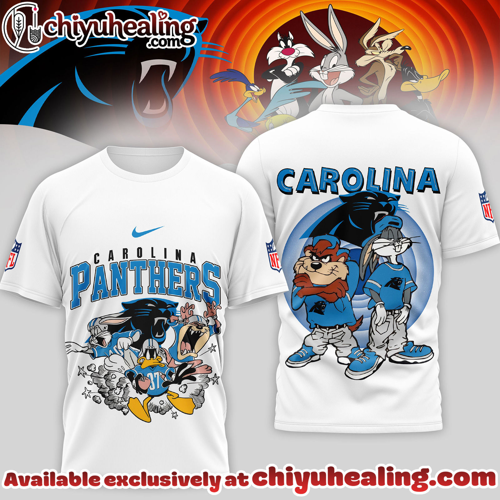 Carolina Panthers Premium NFL Looney Tunes 3D Shirt, Hoodie, Sweatshirt, All Team NFL